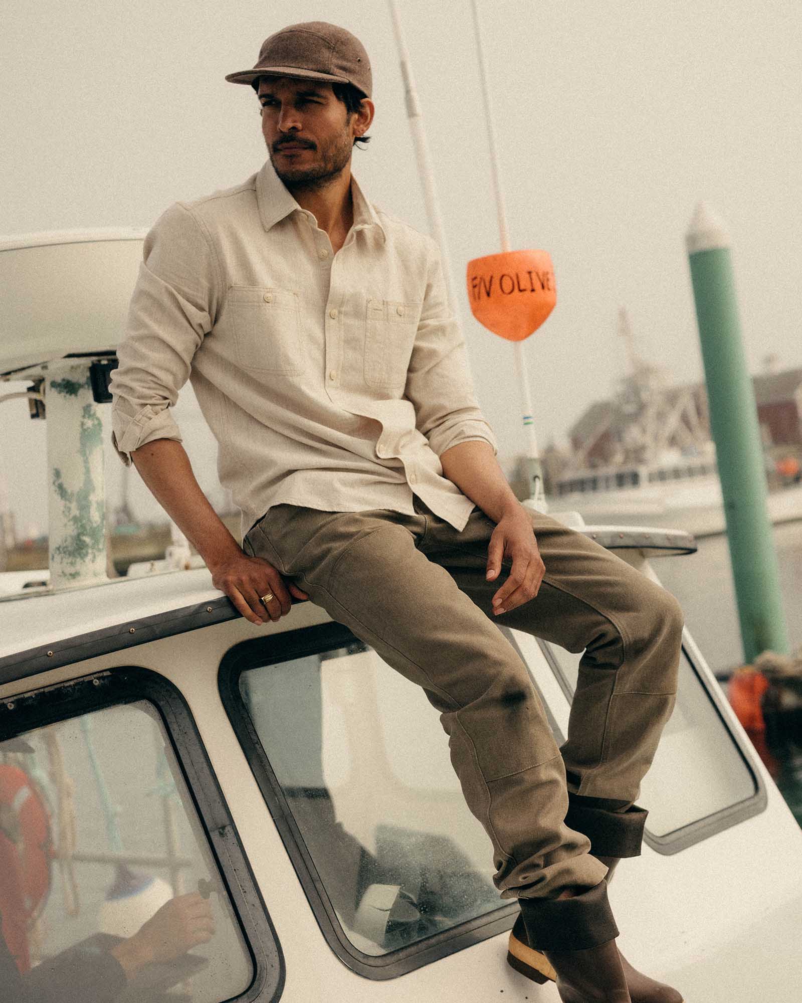 The Foundry Shirt in Natural Chambray | Modern Menswear by yycbvcnbmmnbm