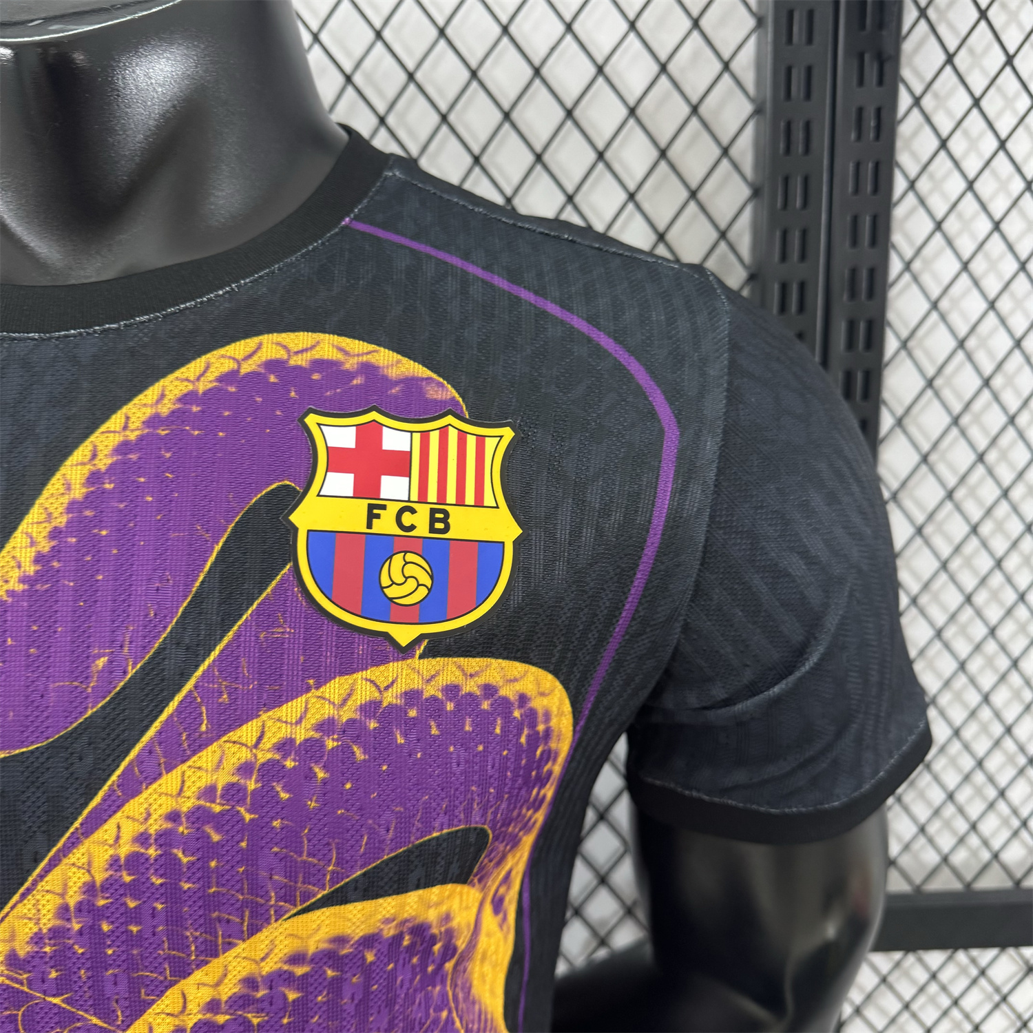 AlphaJersey-Barcelona 25-26 Purple Mamba Snake Black Special Jersey - Player Version