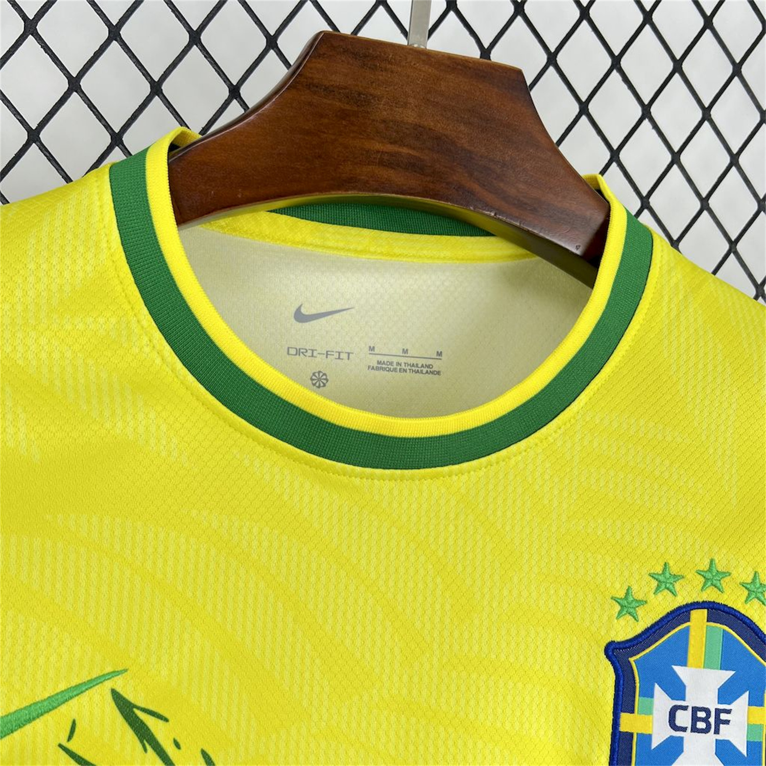 AlphaJersey-Brazil 25-26 Green Dove Yellow Jersey - Fans Version