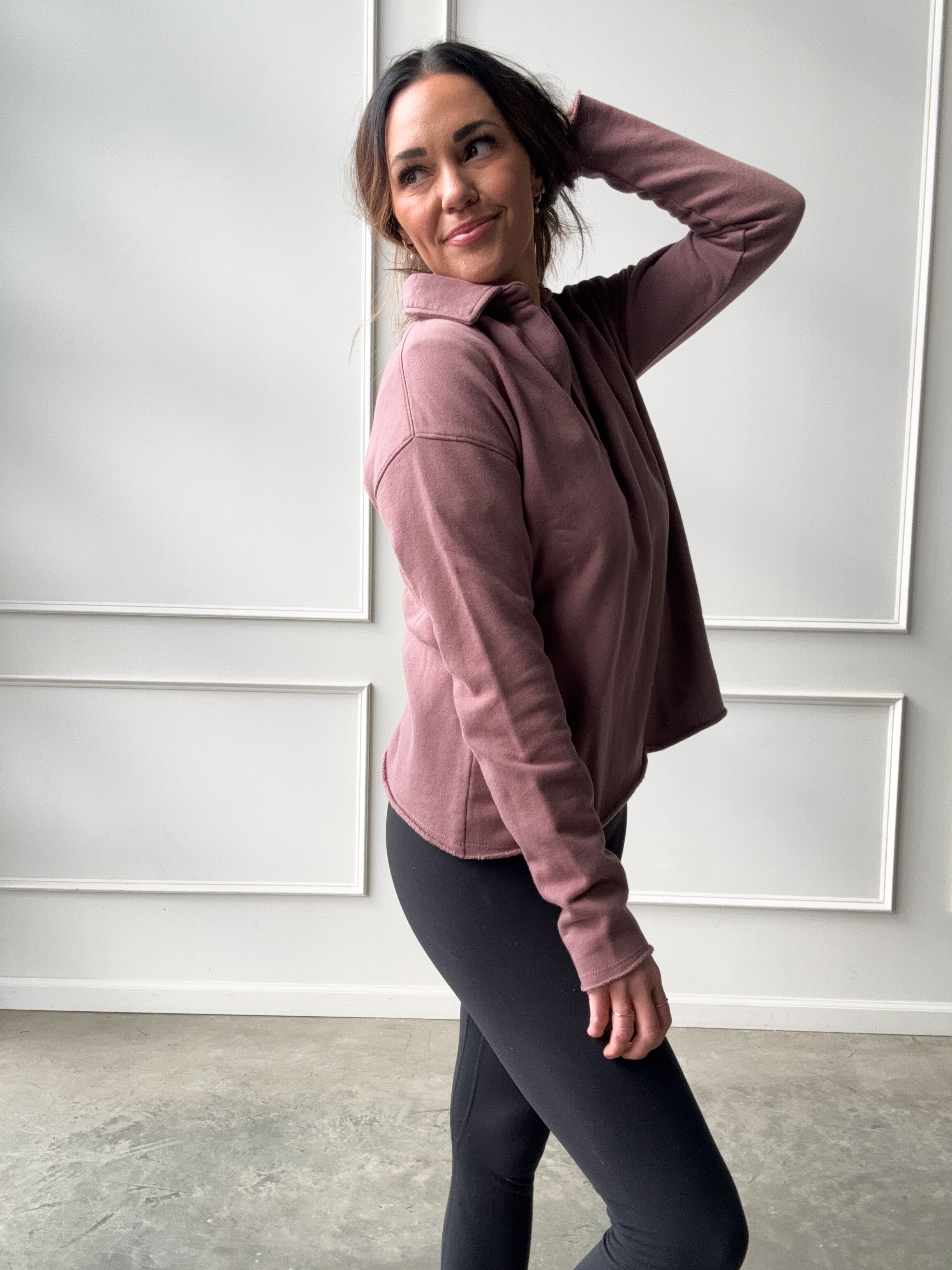 Rose Taupe Lightweight Pullover | Elegant Women's Fashion by coolavocek