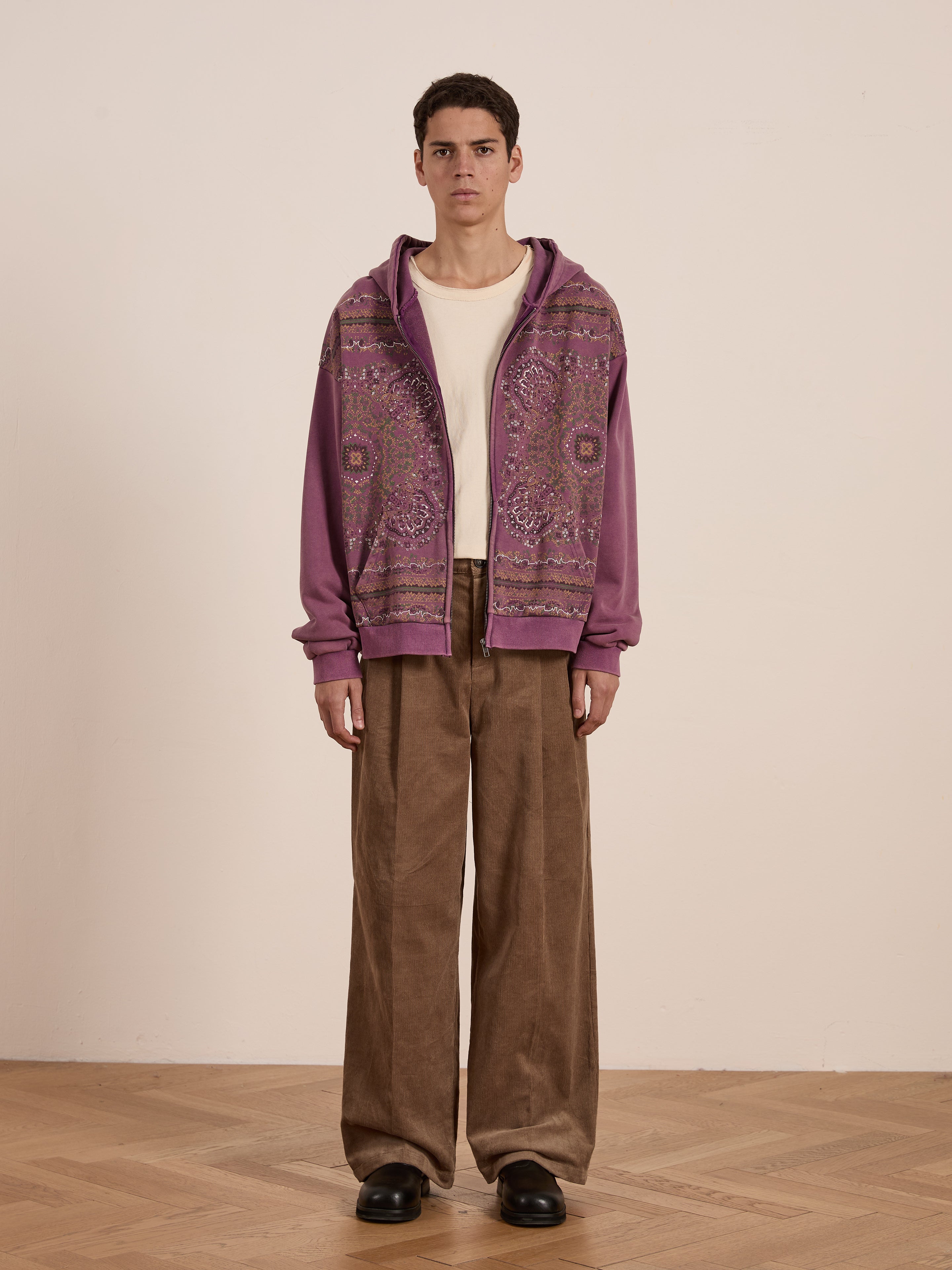 Motif Zip-Up Hoodie | Modern Menswear by yycbvcnbmmnbm