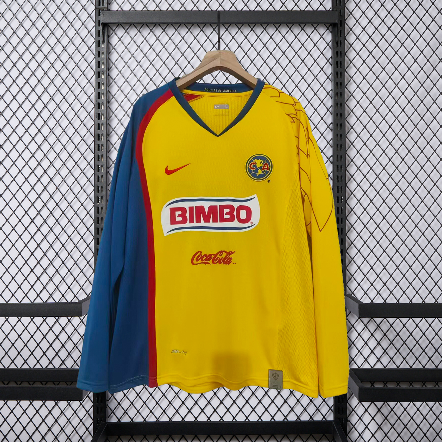 AlphaJersey-Retro Club América 2007-08 Home Long Sleeves Jersey