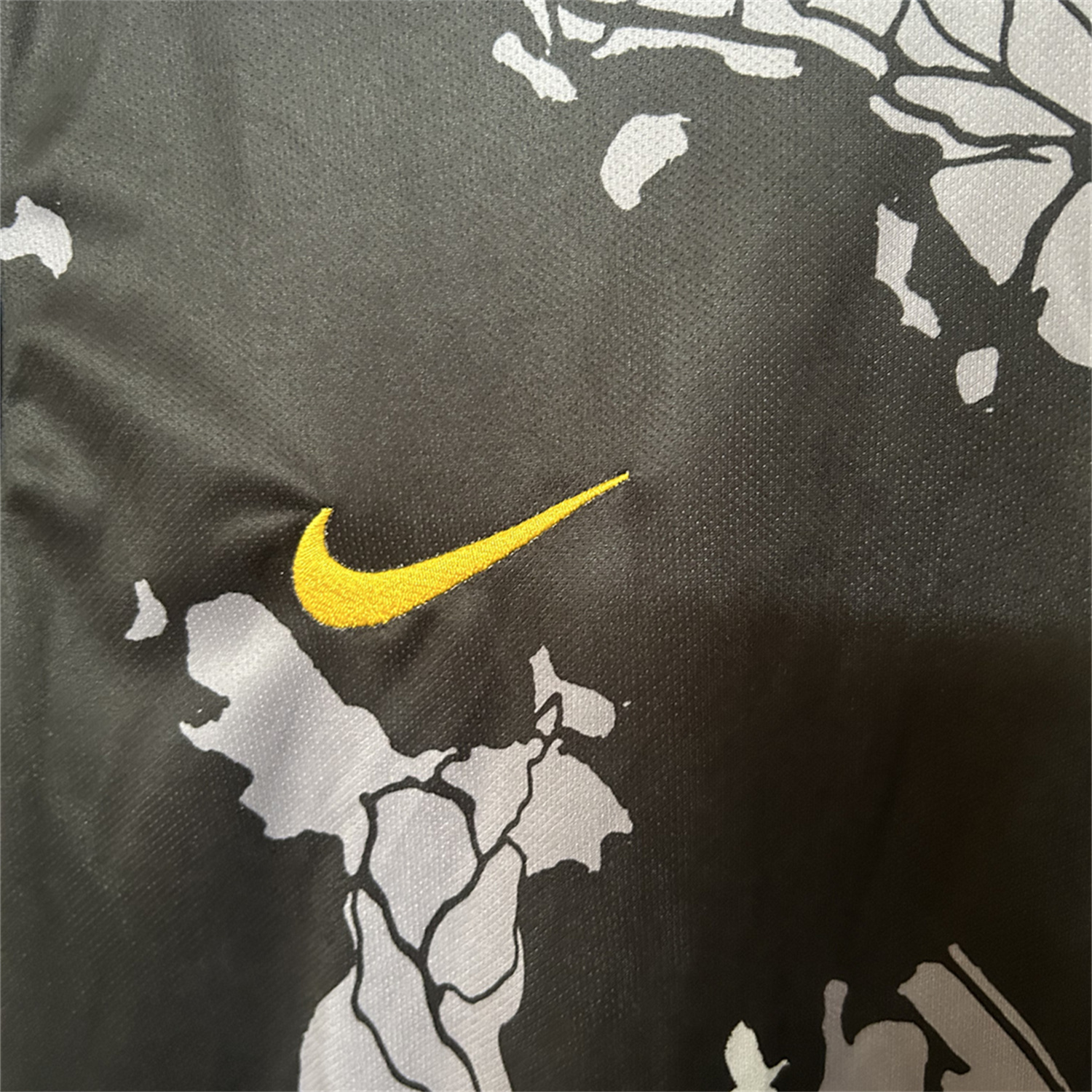 AlphaJersey-Brazil 25-26 Grey Jesus Statue Special Black Jersey - Fans Version