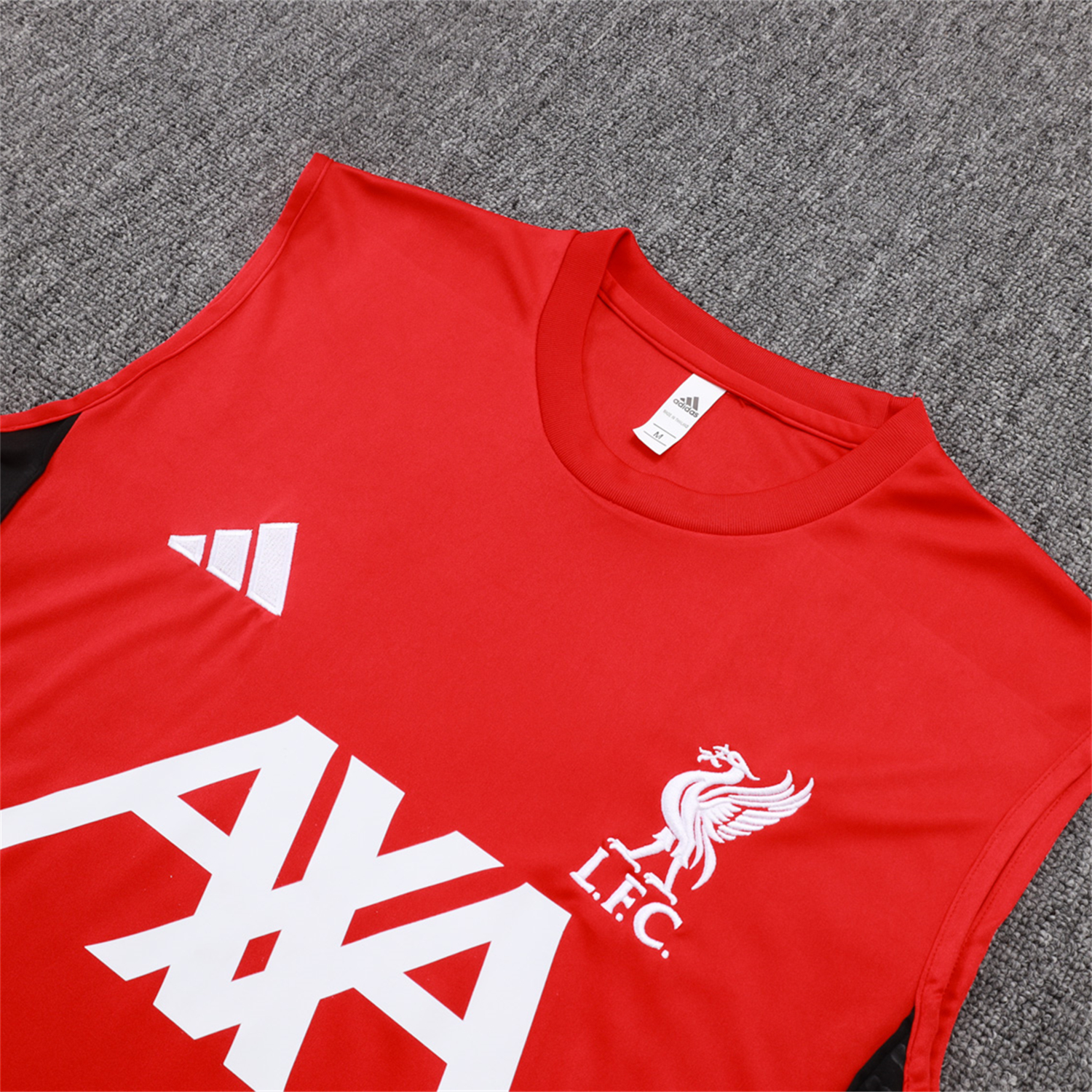 AlphaJersey-Liver.pool 25-26 Vest Training Set - Red Vest & Black Shorts