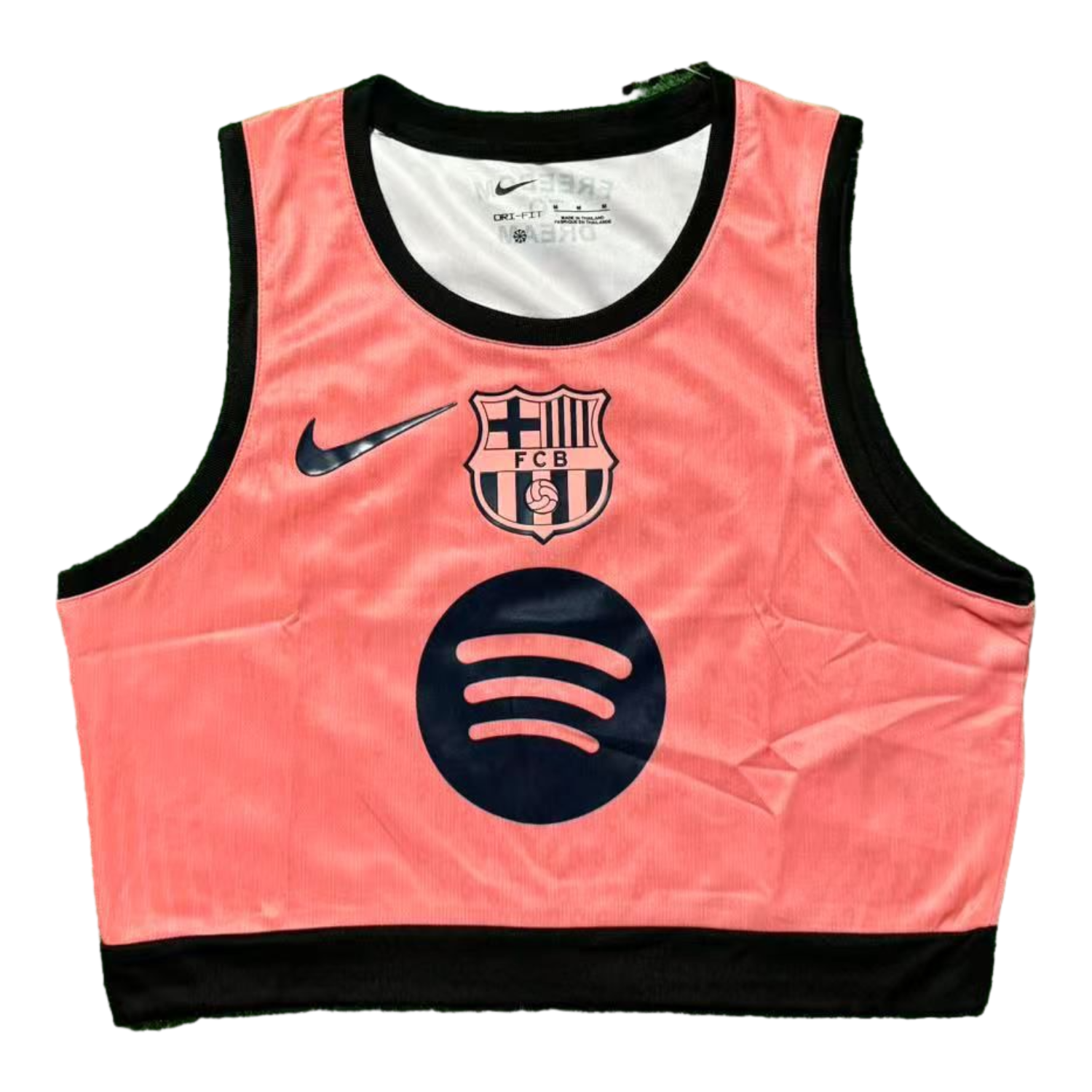 AlphaJersey-Women's Barcelona 25-26 Black Logo Pink Yoga Vest