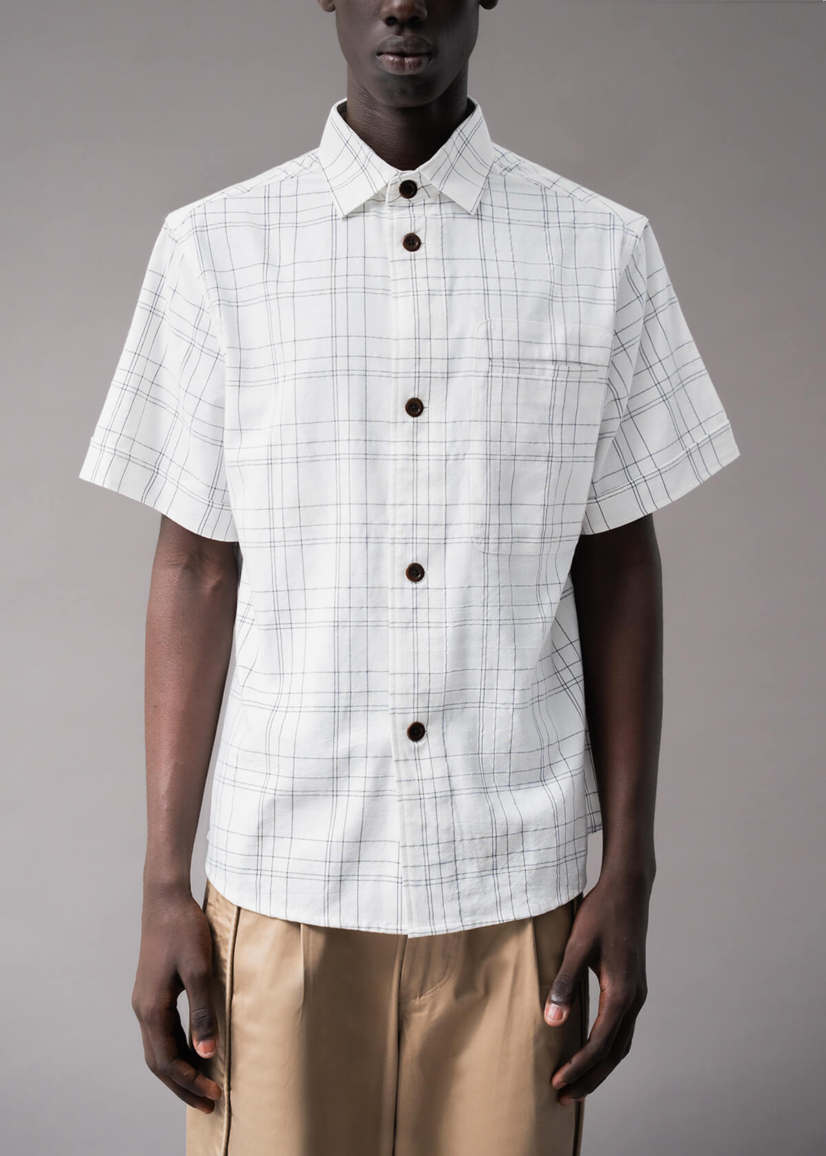 Tron 2-D Plaid White | Modern Menswear by yycbvcnbmmnbm