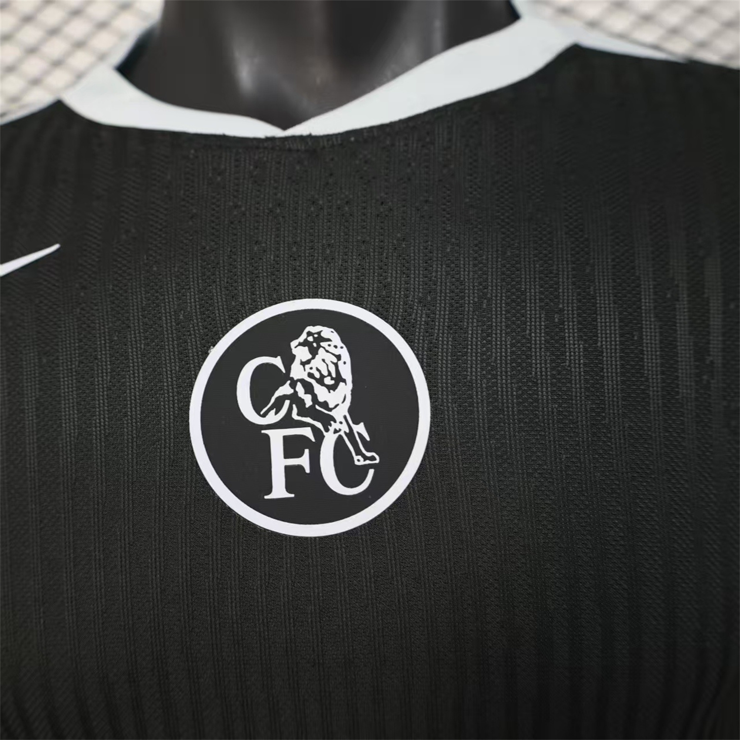 AlphaJersey-C.H.E.L.S.E.A 25-26 Third Long Unsponsored Black Jersey - Player Version
