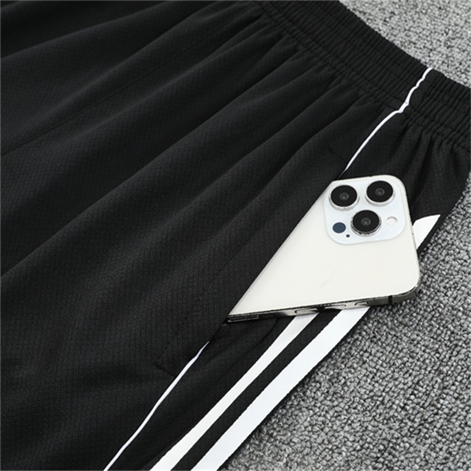 AlphaJersey-Germany 25-26 Short-Sleeve Training Set - Black Short Sleeve & Black Shorts