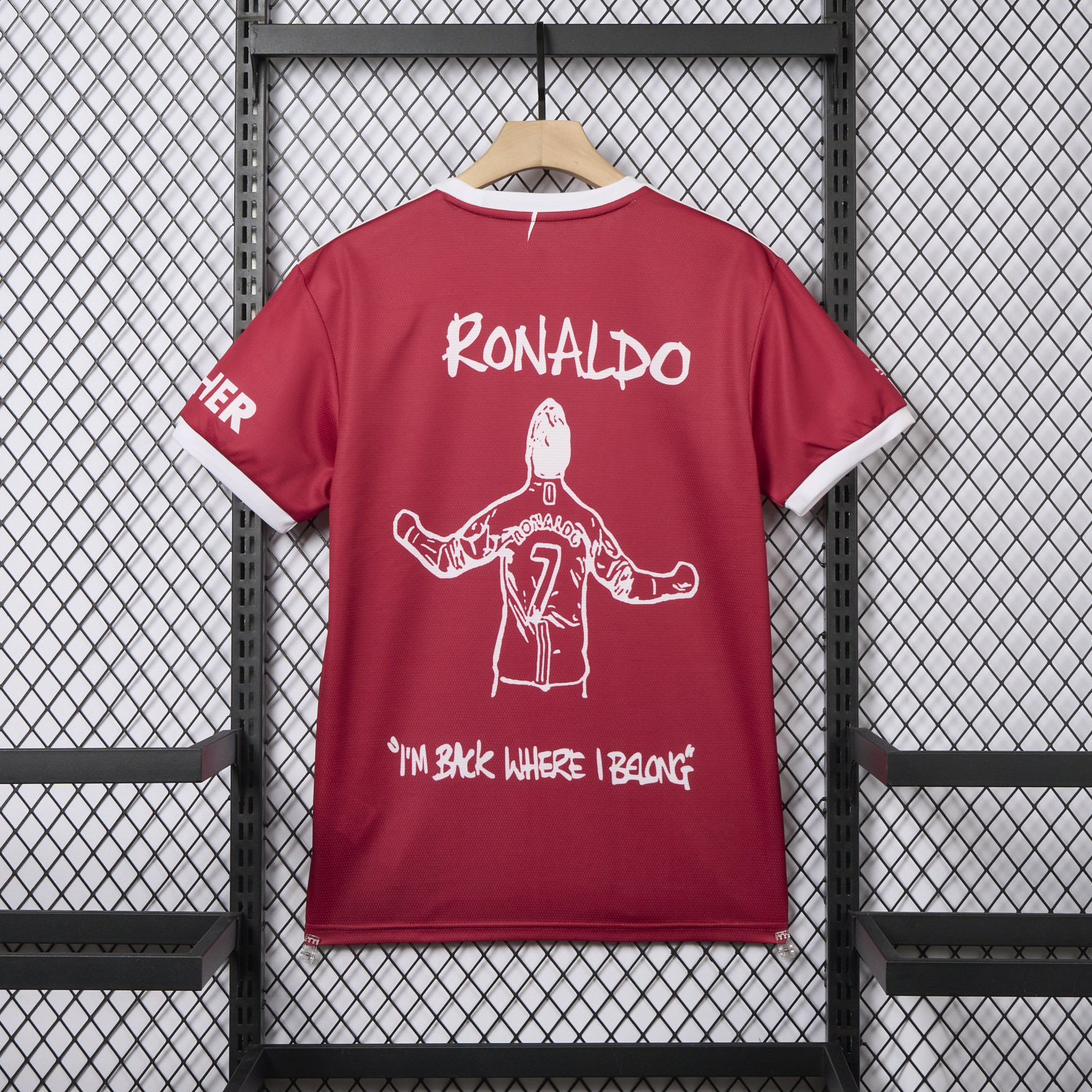 AlphaJersey-Retro Manchester United 21-22 Home Ronaldo Graffiti Edition Special Edition Jersey