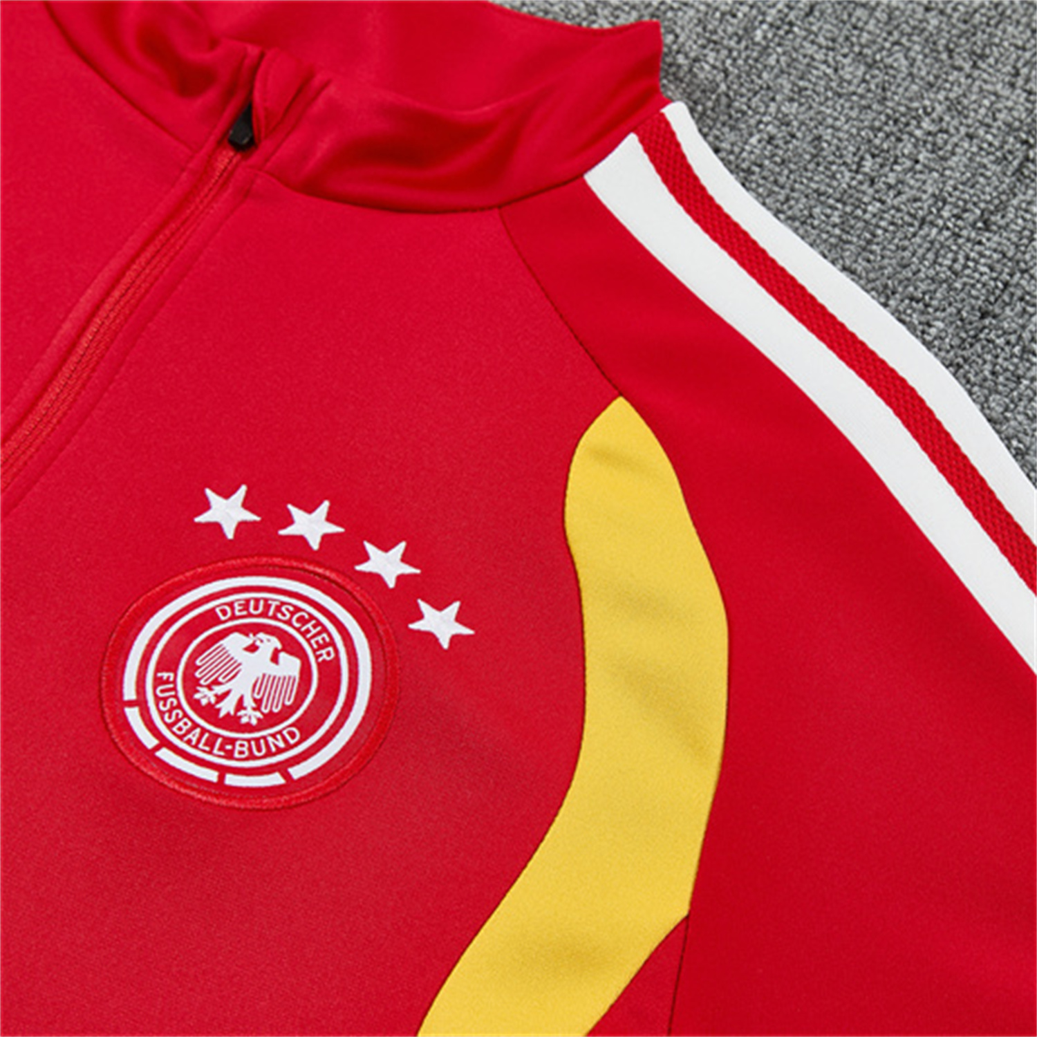 AlphaJersey-Germany 2026 Long Sleeve Training Set - Red Top & Pants