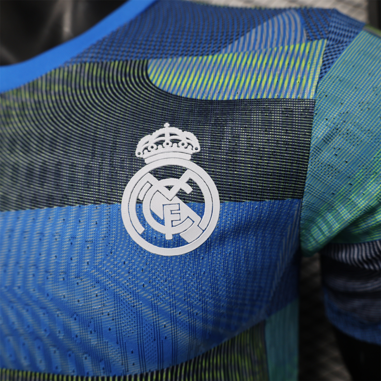 AlphaJersey-Real Madrid 25-26 Blue Pre-Match Traning Jersey - Player Version