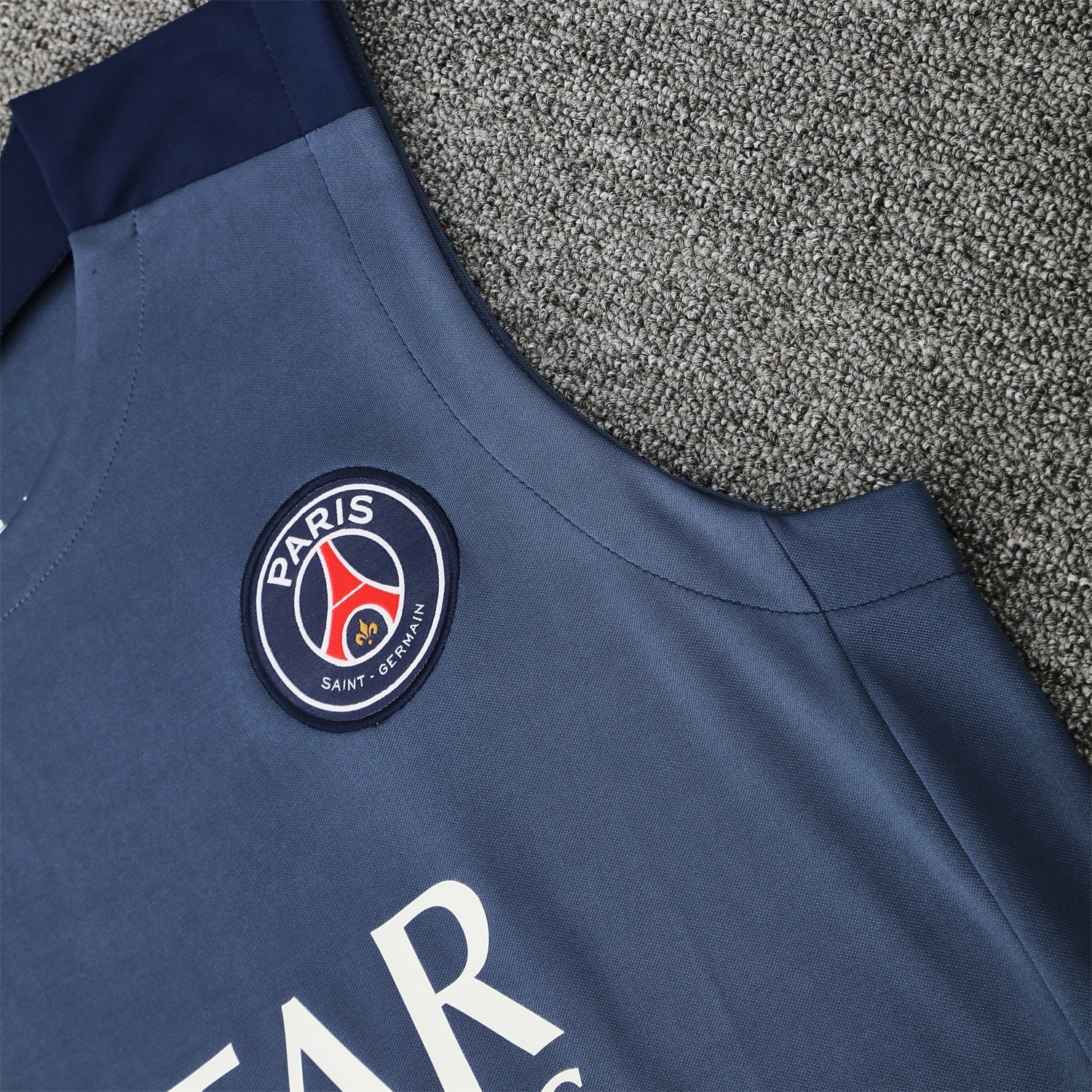AlphaJersey-Paris Saint-Germain PSG 25-26 Vest Training Set - Deep Blue Vest & Deep Blue Shorts