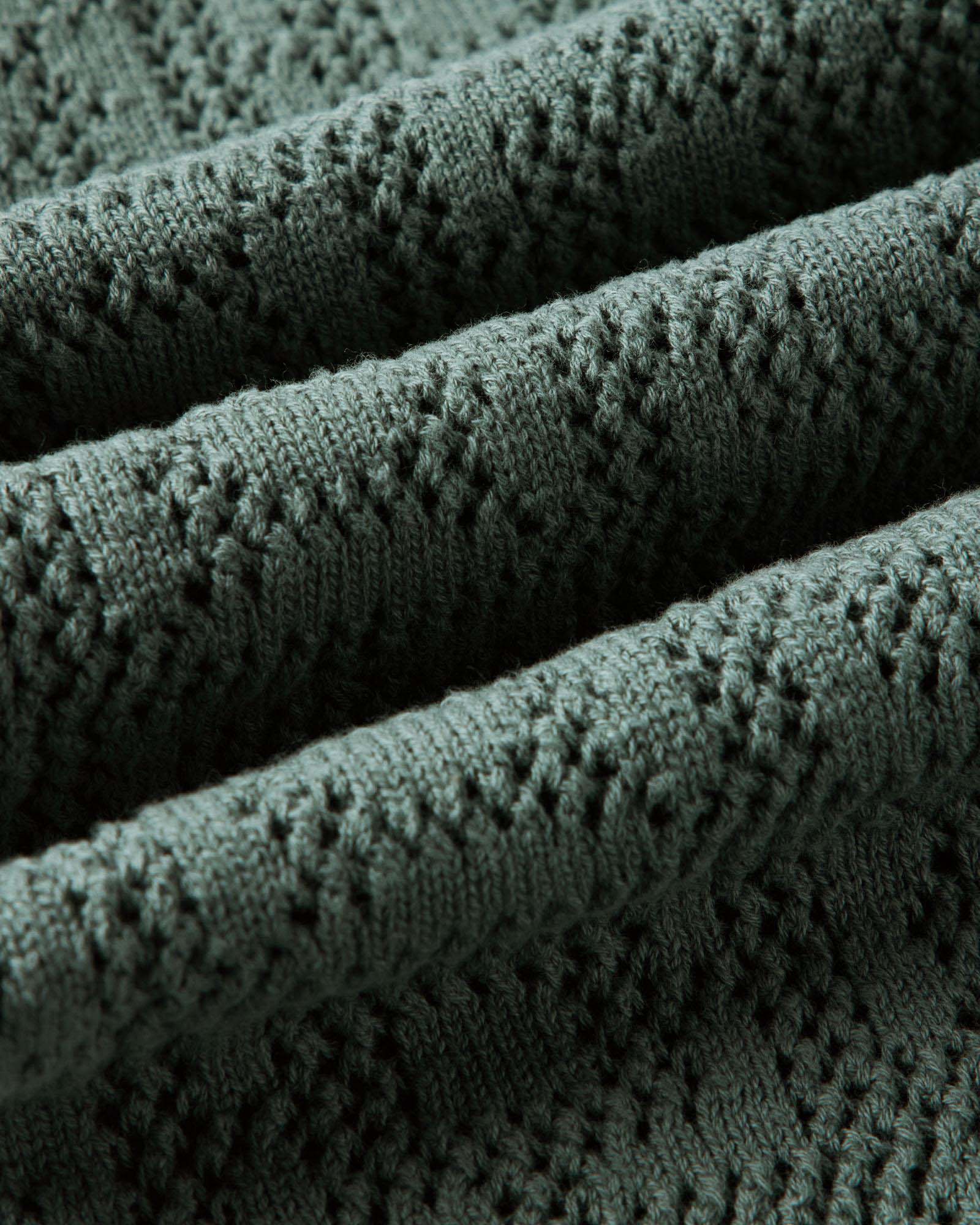 The Monterey Sweater Polo in Deep Sea Geo Crochet | Modern Menswear by yycbvcnbmmnbm