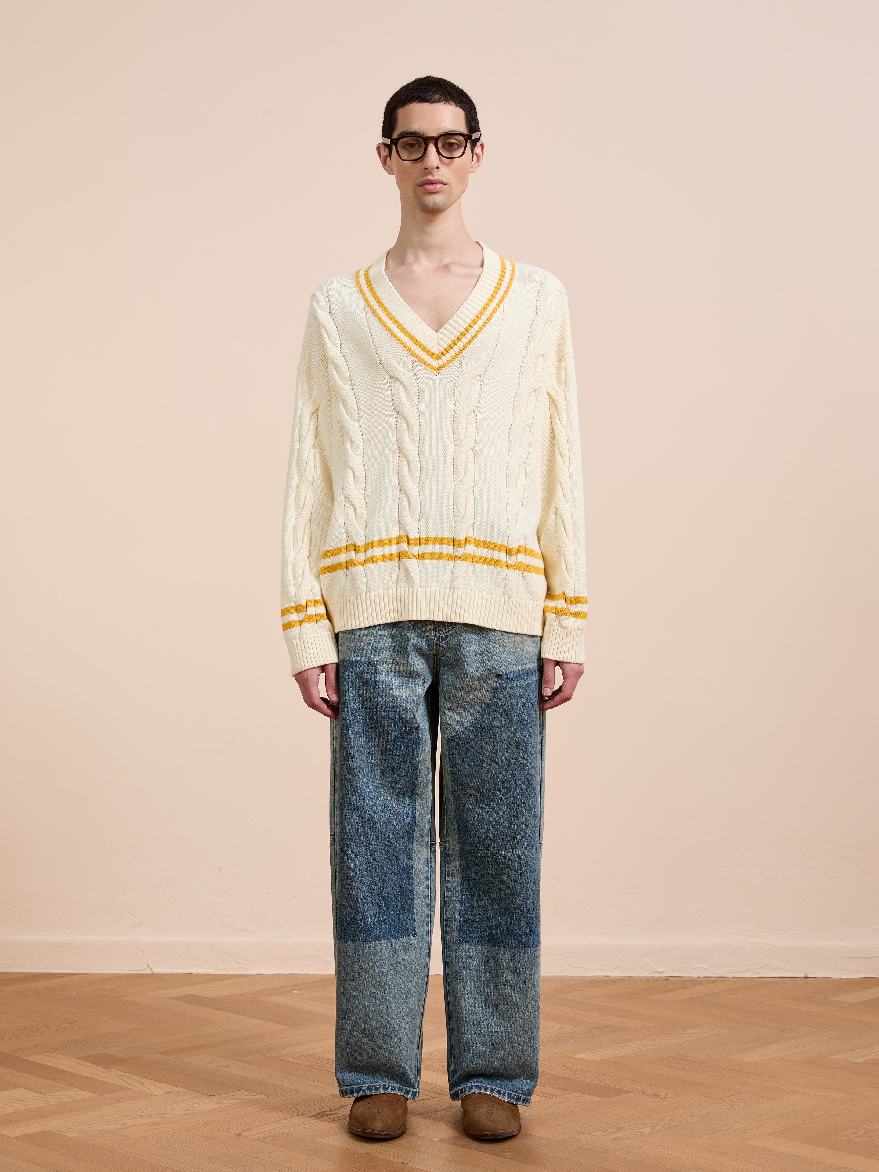 V-Neck Cricket Sweater | Modern Menswear by yycbvcnbmmnbm