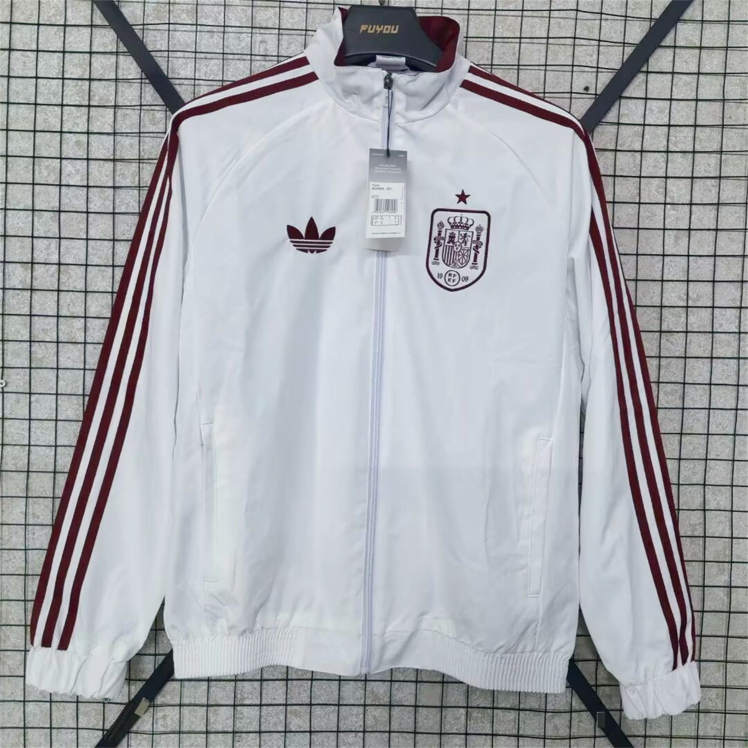AlphaJersey-Spain 2026 Windbreaker Jacket - White