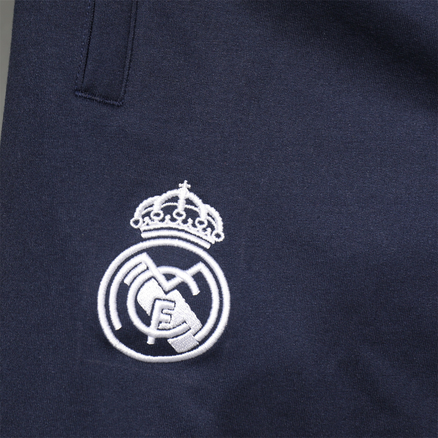 AlphaJersey-Real Madrid 25-26 Pure Color Training Hoodie Set - Deep Blue Hoodie and Deep Blue Pants