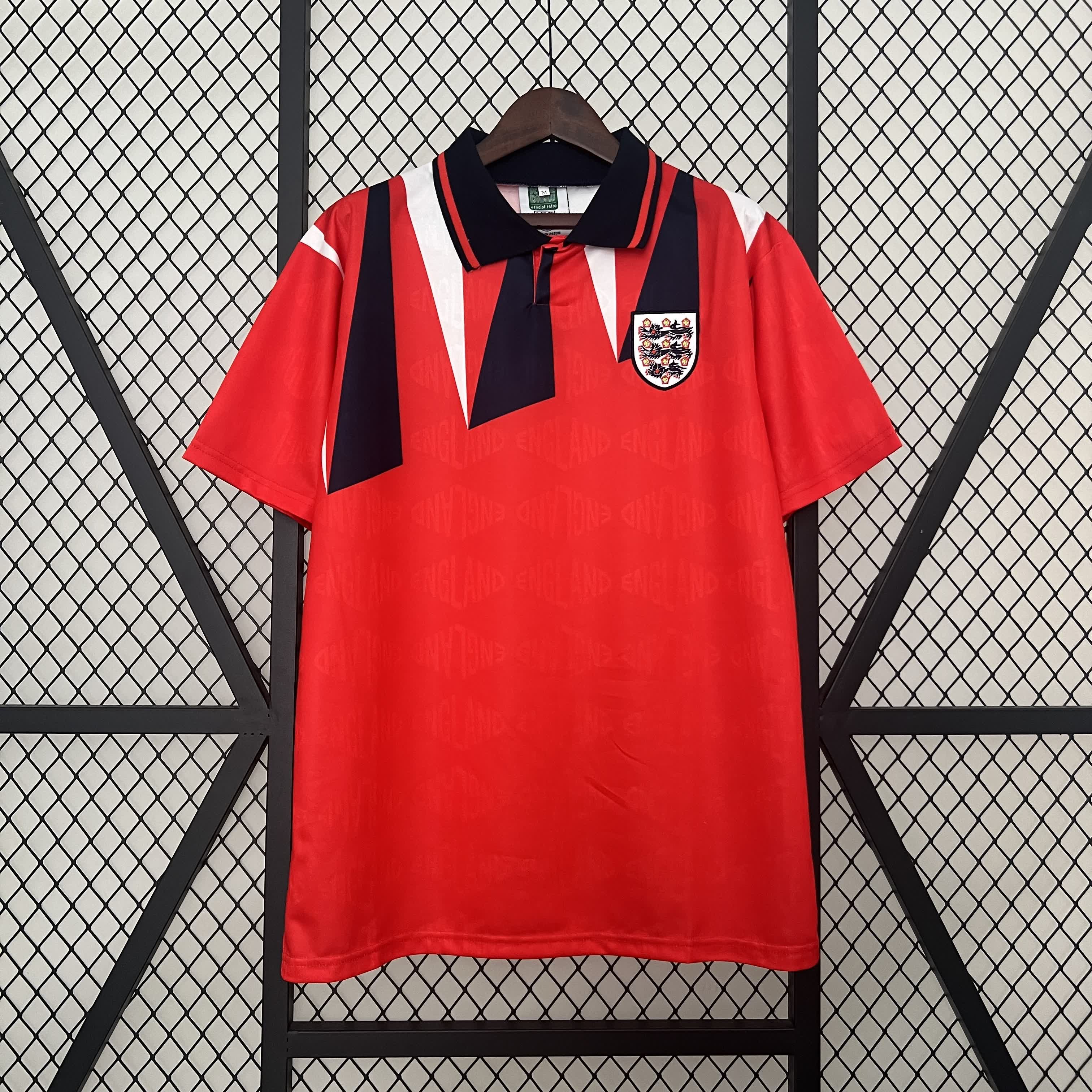 AlphaJersey-Retro England 1992 Away Jersey - Fans Version
