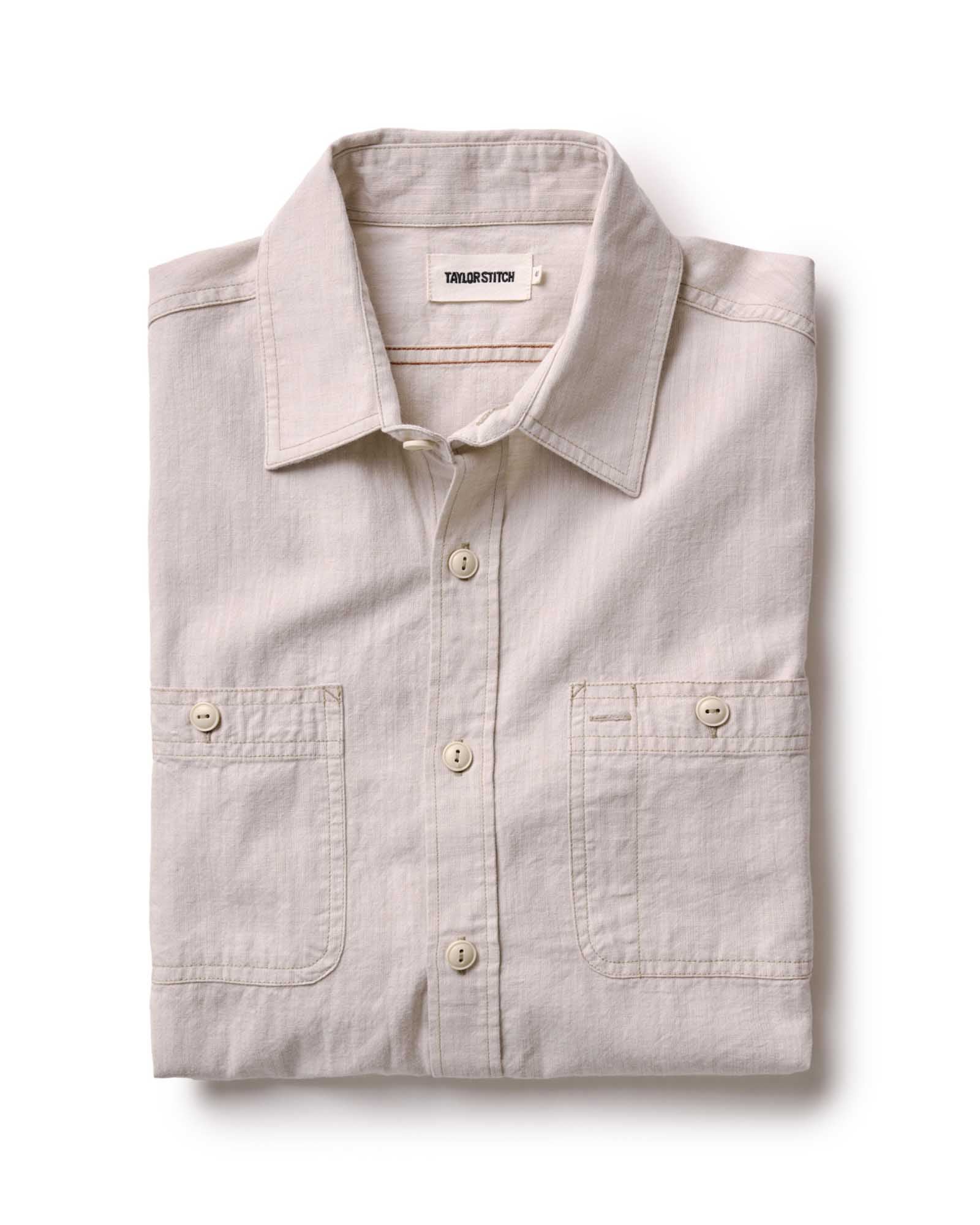 The Foundry Shirt in Natural Chambray | Modern Menswear by yycbvcnbmmnbm