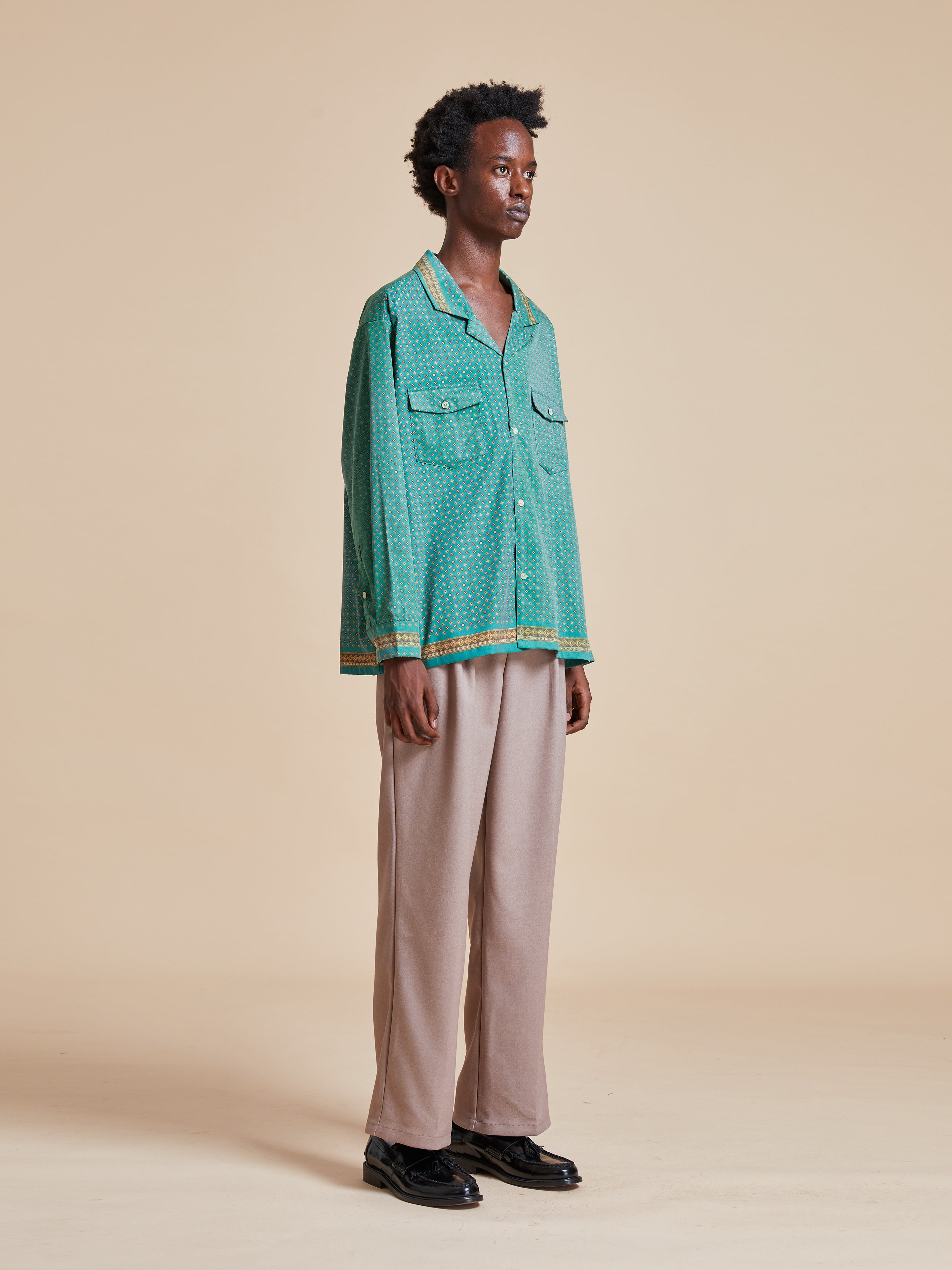 Arbor Long Sleeve Camp Shirt | Modern Menswear by yycbvcnbmmnbm