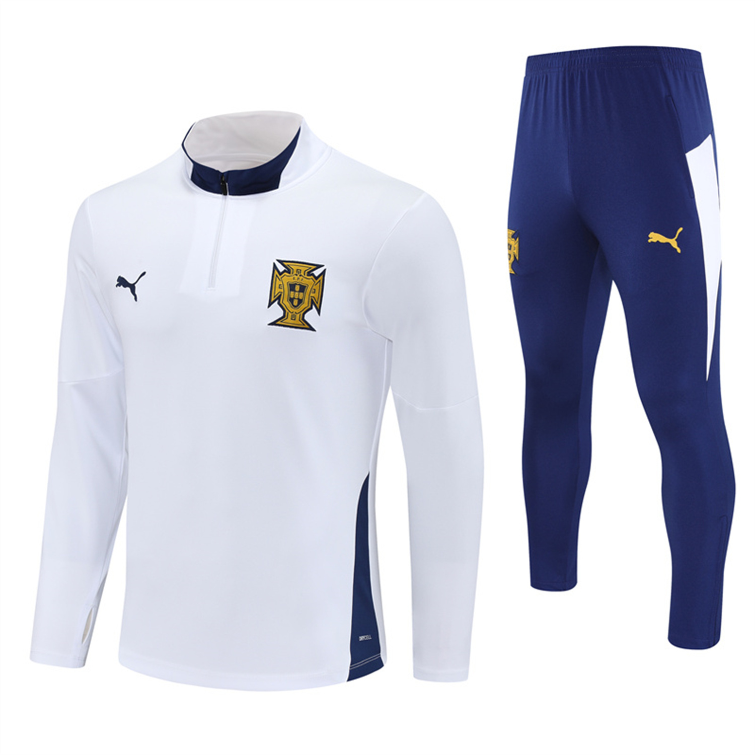 AlphaJersey-Portugal 25-26 Kids Long Sleeve Training Set - White