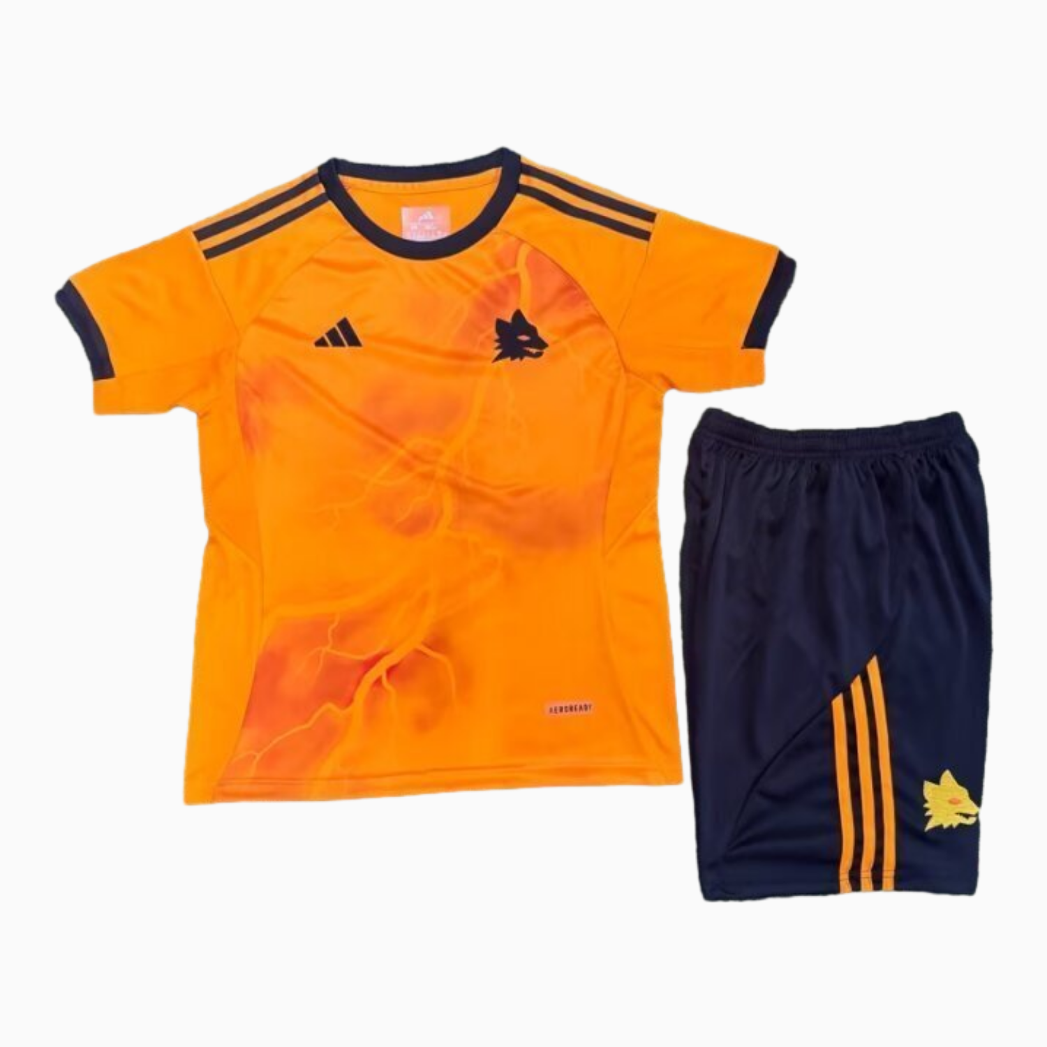 AlphaJersey-AS Roma 25-26 Away Unsponsored Kids Kit