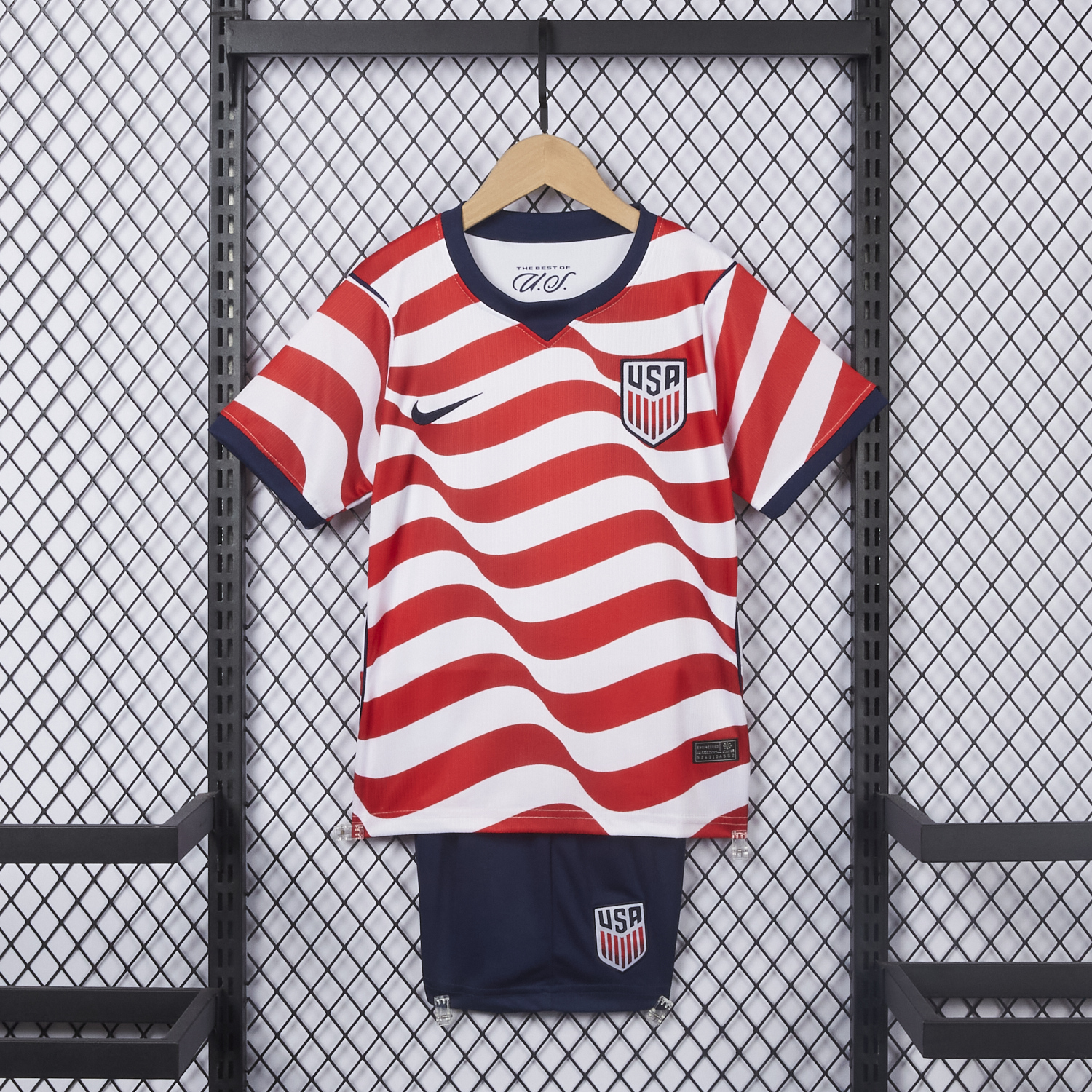 AlphaJersey-【Back Blank】United States USA 2026 Home Kids Kit