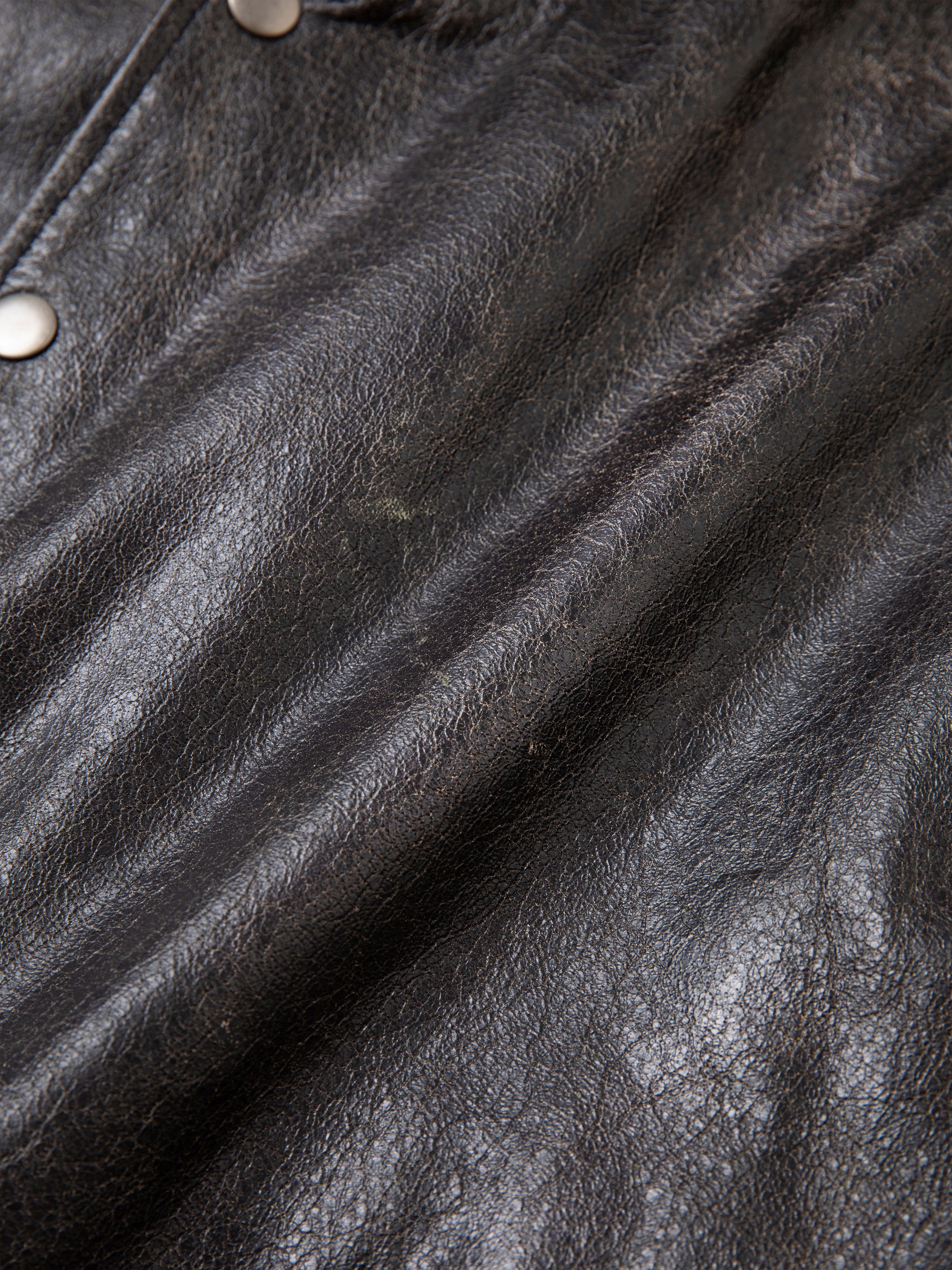 Distressed Genuine Leather Hoodie | Modern Menswear by yycbvcnbmmnbm