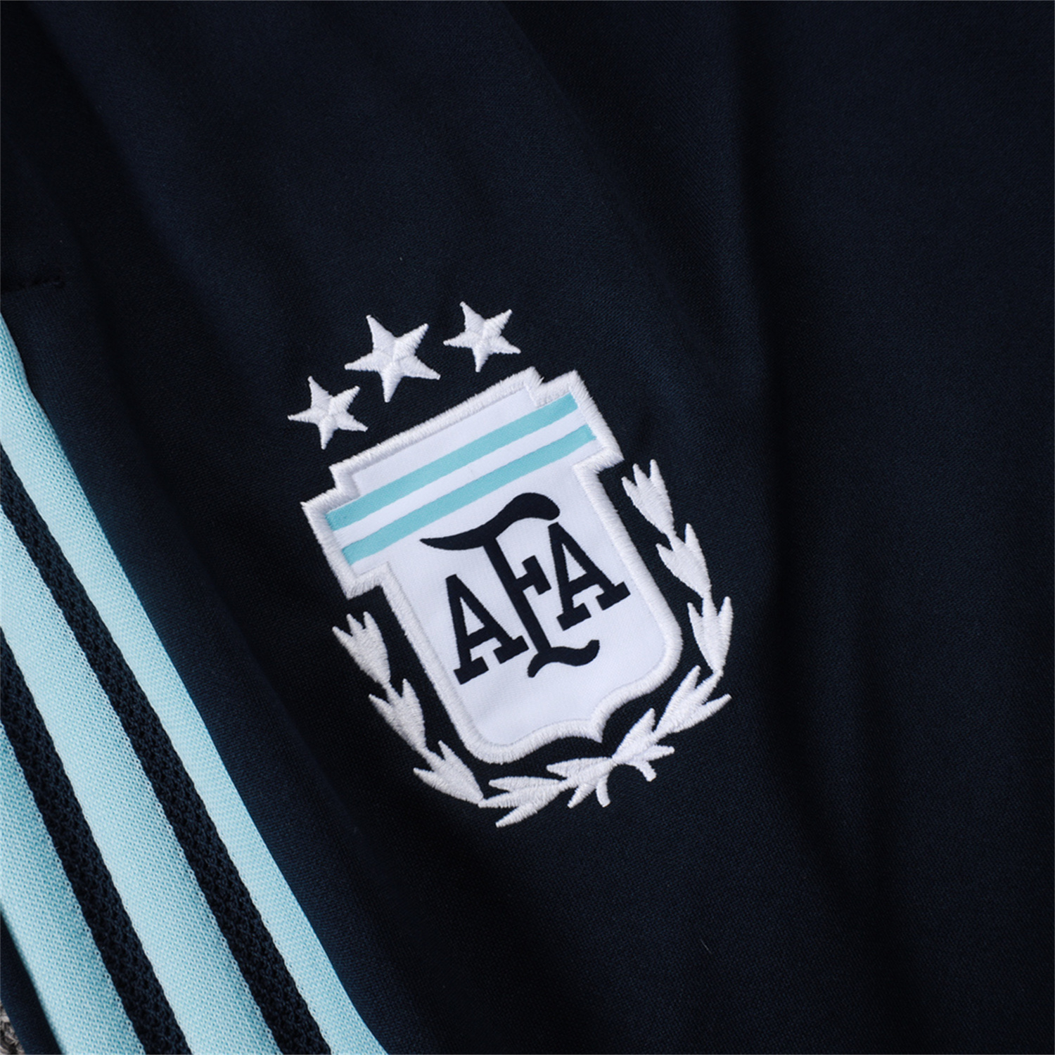 AlphaJersey-Argentina 25-26 Windbreaker Training Set - Light Blue Top and Black Pants
