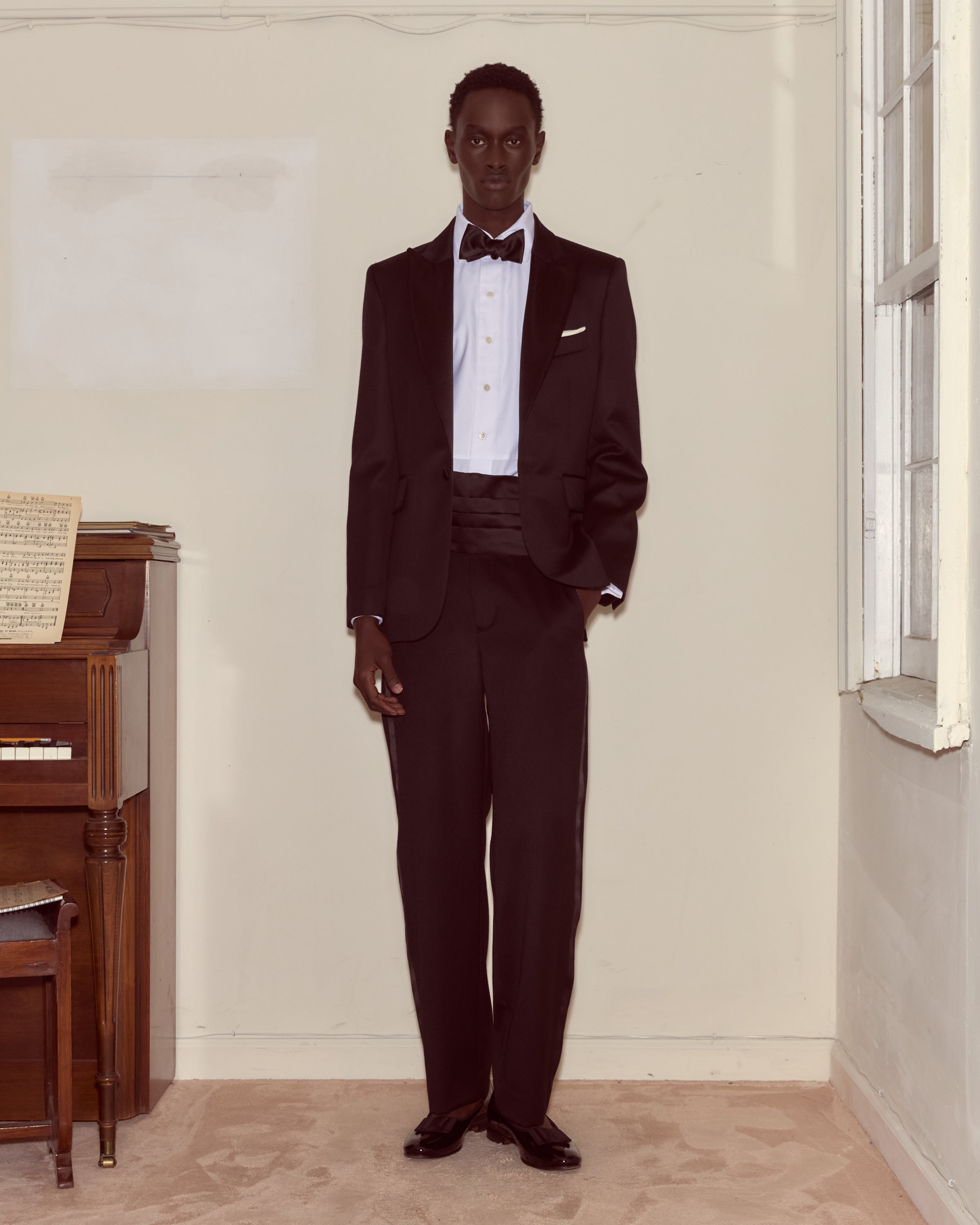Barathea Single Breasted Tuxedo Jacket | Modern Menswear by yycbvcnbmmnbm