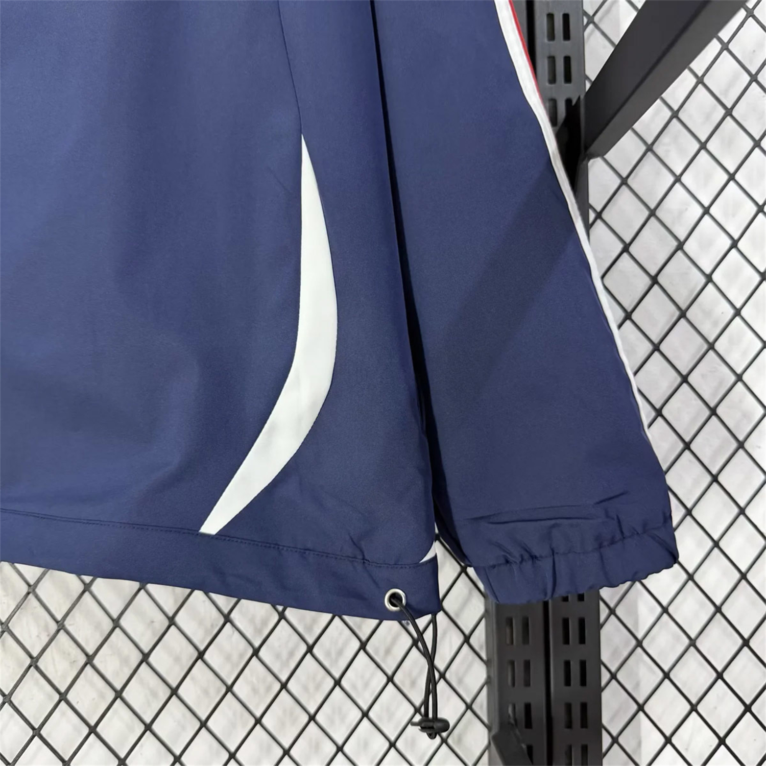 AlphaJersey-France 2026 Windbreaker Jacket - Black With White