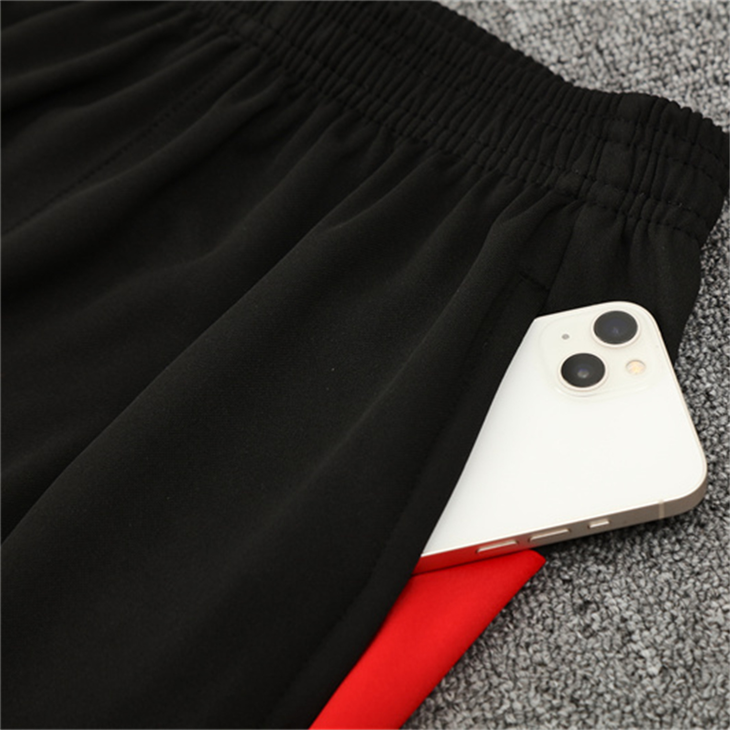 AlphaJersey-Portugal 25-26 Kids Long Sleeve Training Set - Black Top & Black Pants