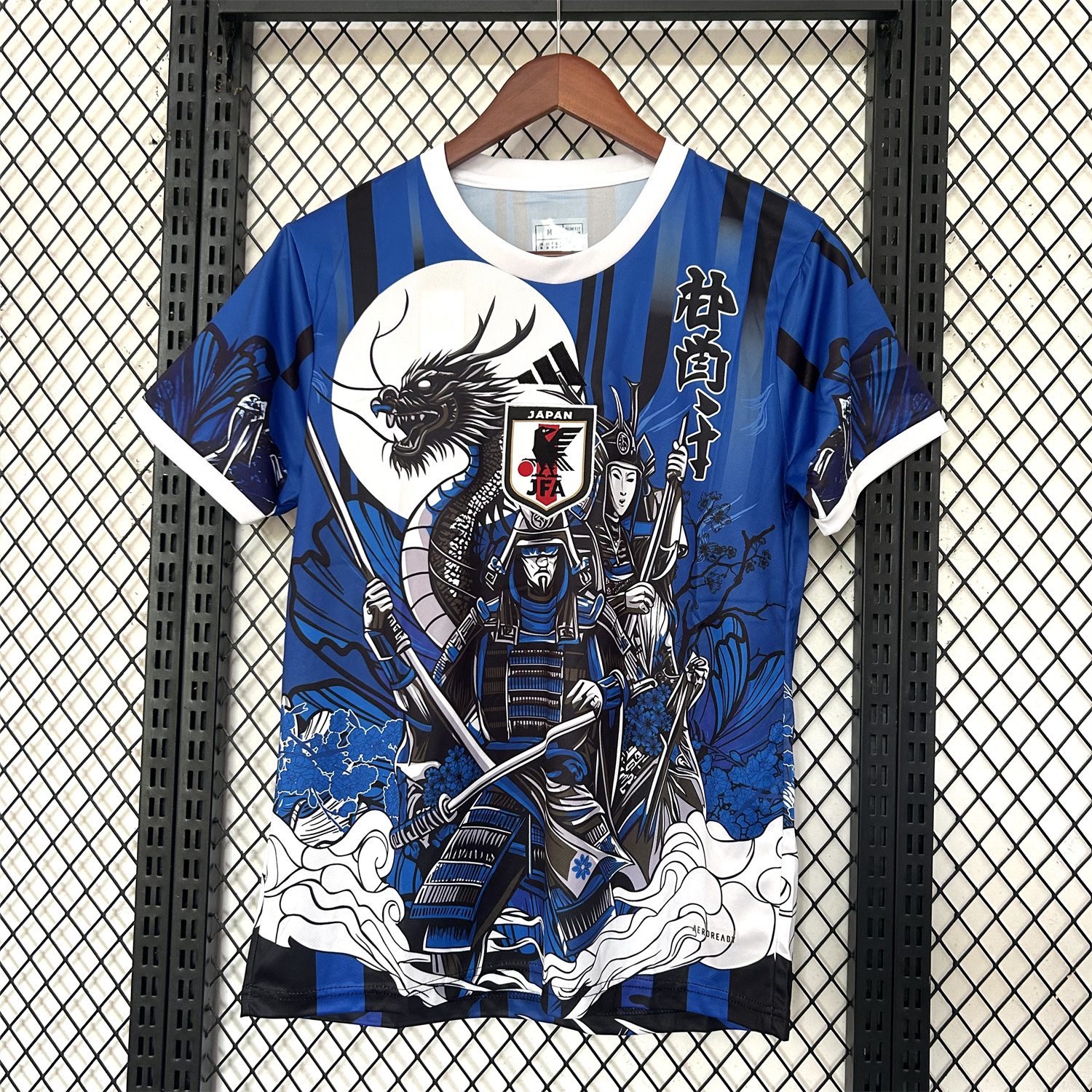 AlphaJersey-Japan 25-26 Two Blue Warriors And A Dragon Under The Moon Blue Special Jersey - Fans Version