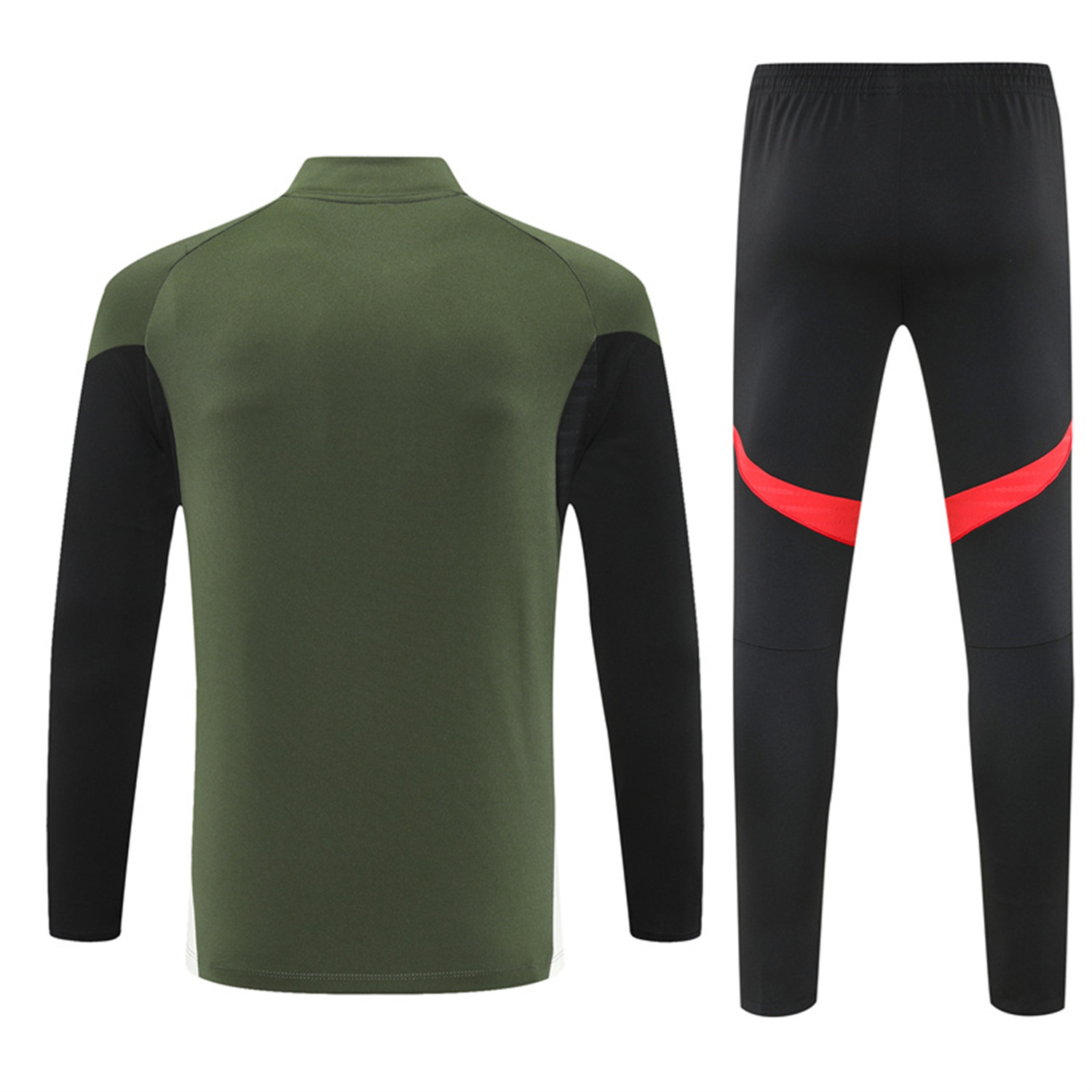 AlphaJersey-Bayern Munich 25-26 Long Sleeves Training Set - Green Top & Black Pants