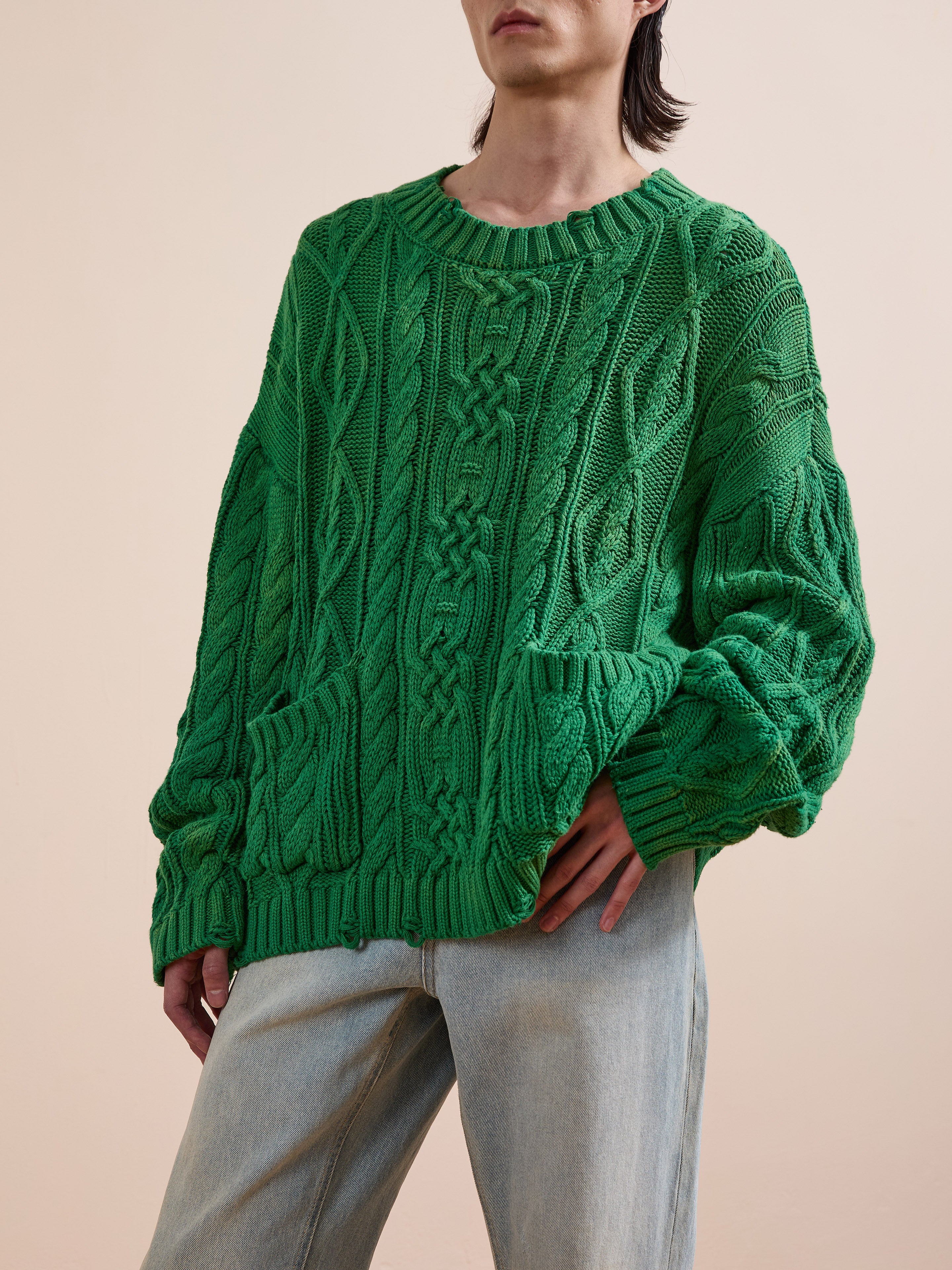 Cable Knit Pullover Sweater | Modern Menswear by yycbvcnbmmnbm
