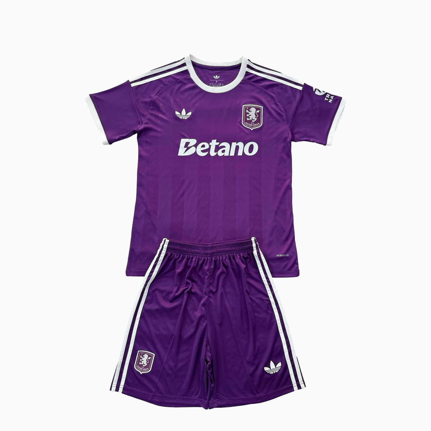 AlphaJersey-Aston Villa 25-26 Purple Goalkeeper Men's Adult Jersey Set - Fans Version