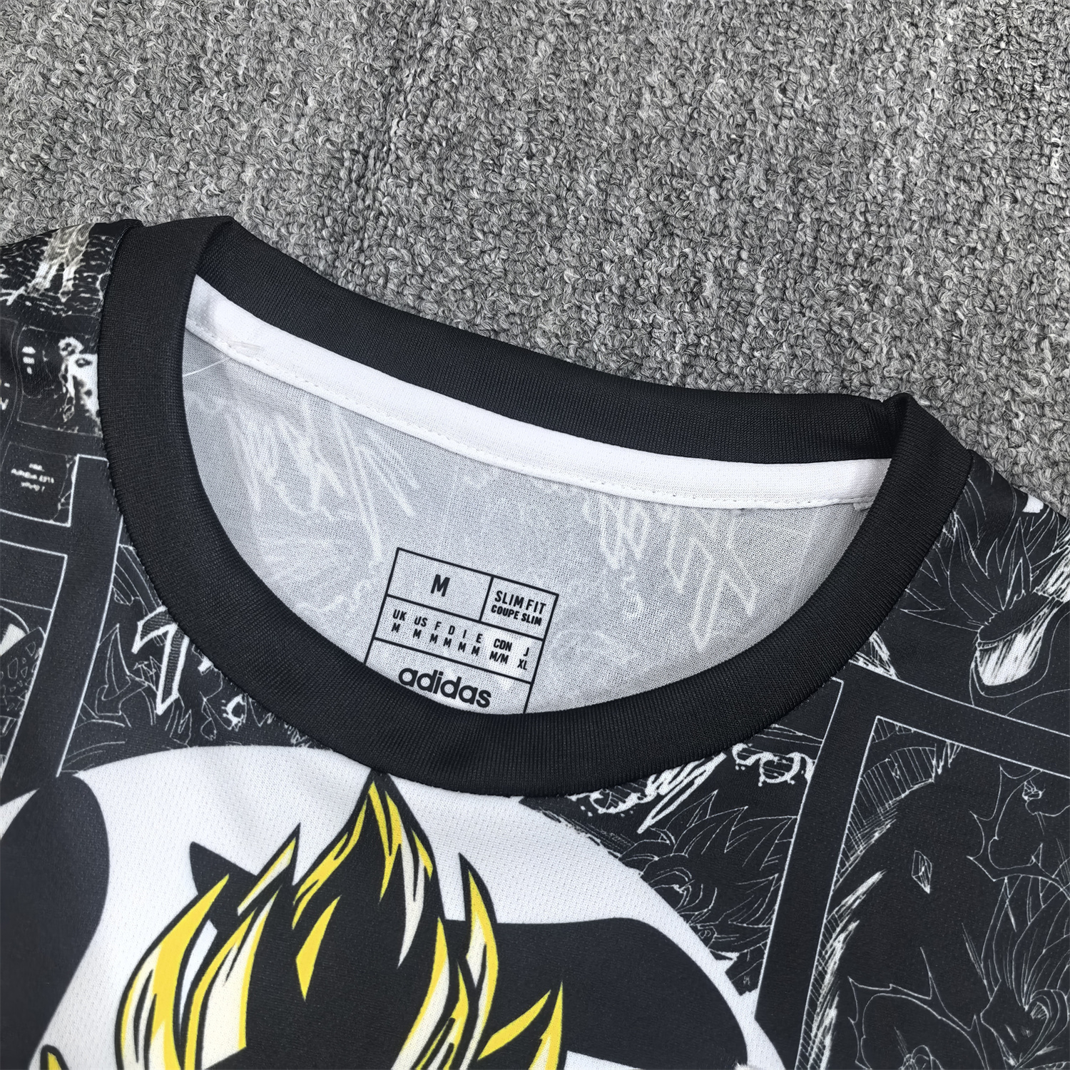 AlphaJersey-Japan 25-26 Son Goku Super Saiyan Black Jersey - Fans Version