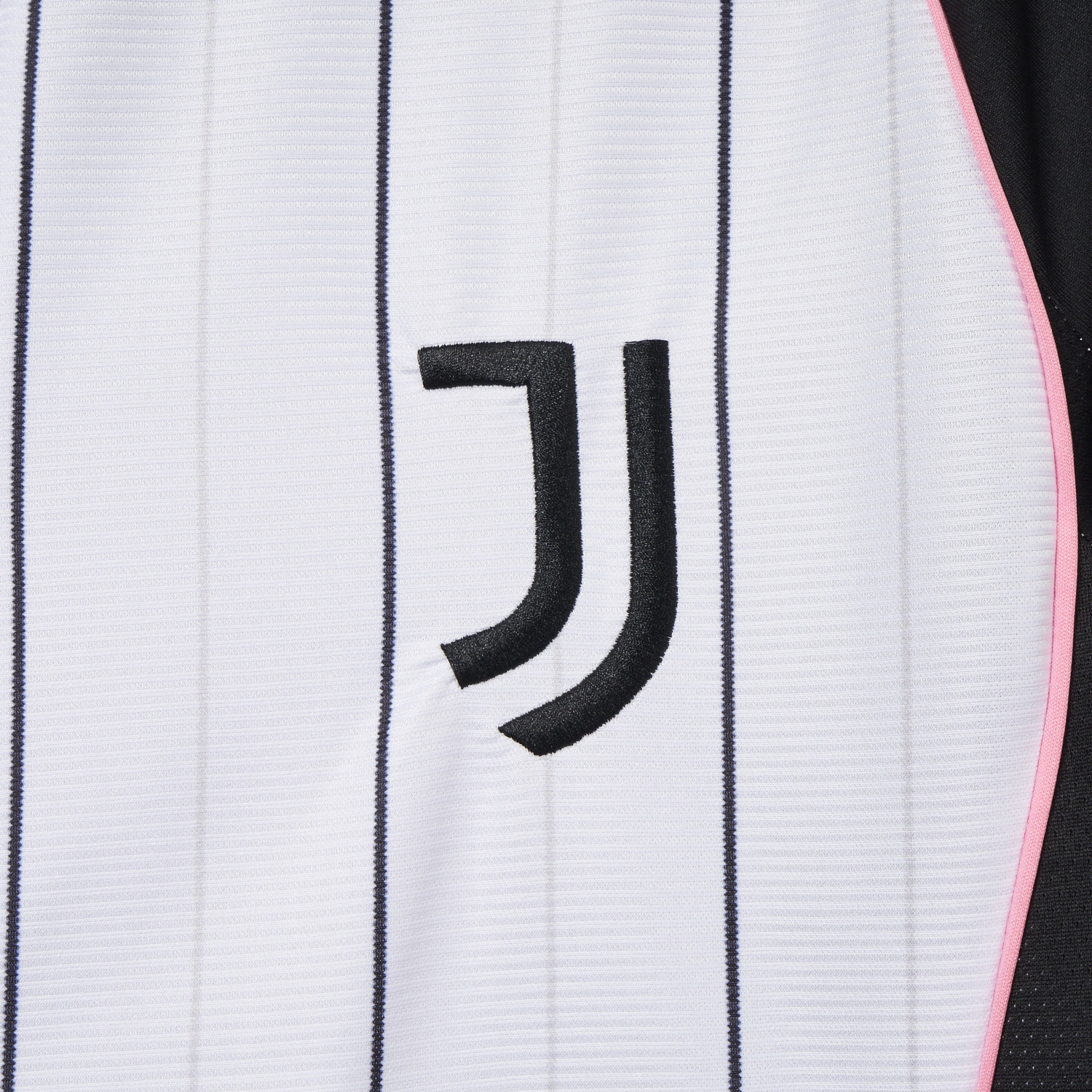 AlphaJersey-Juventus 25-26 White Baseball Jersey with Black Stripes