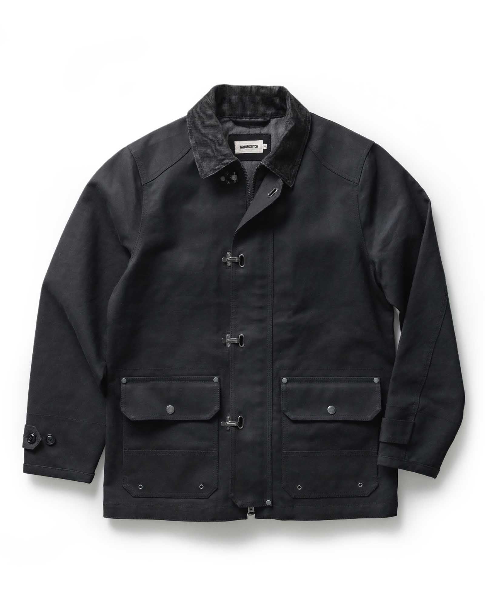 The Cinder Jacket in Coal Dry Wax | Modern Menswear by yycbvcnbmmnbm