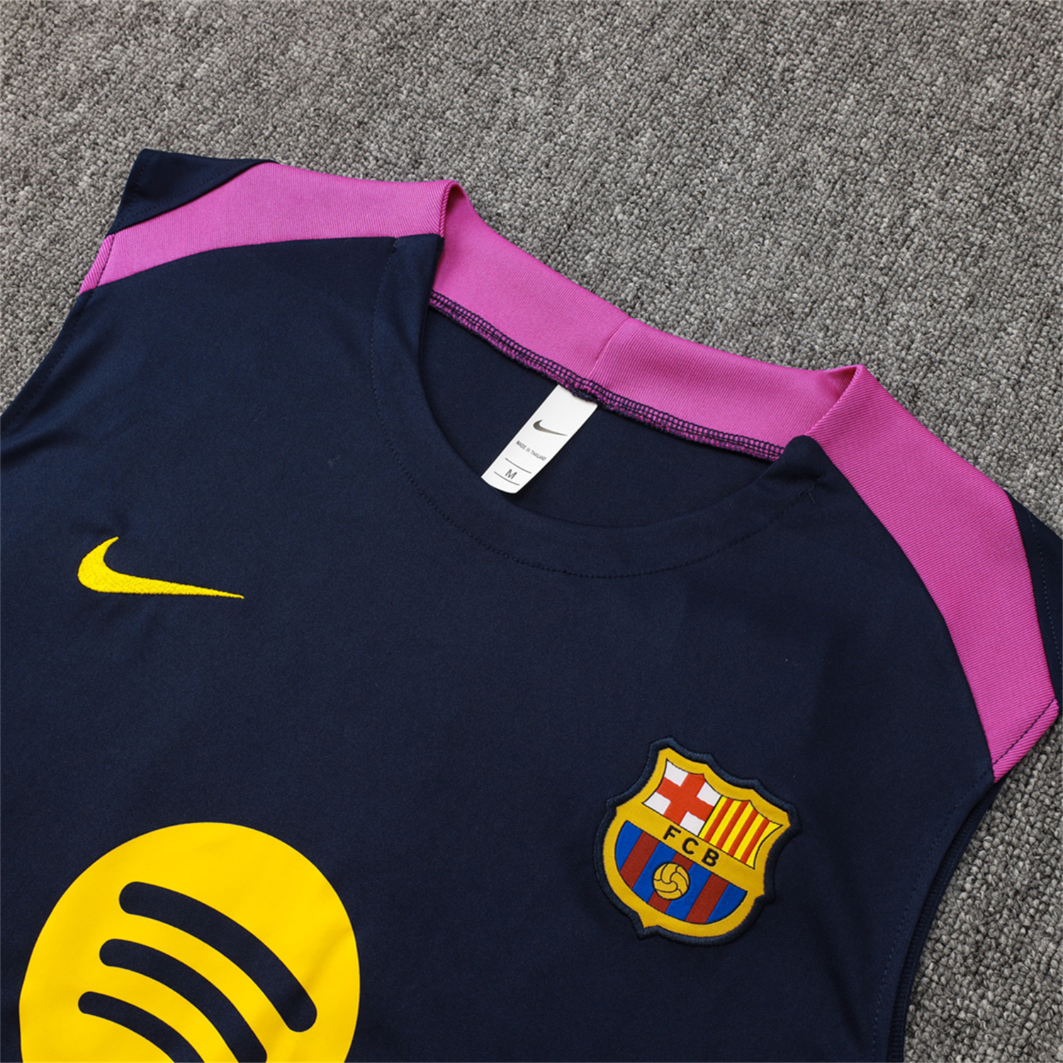 AlphaJersey-Barcelona 25-26 Vest Training Set - Deep Blue Black Vest and Shorts