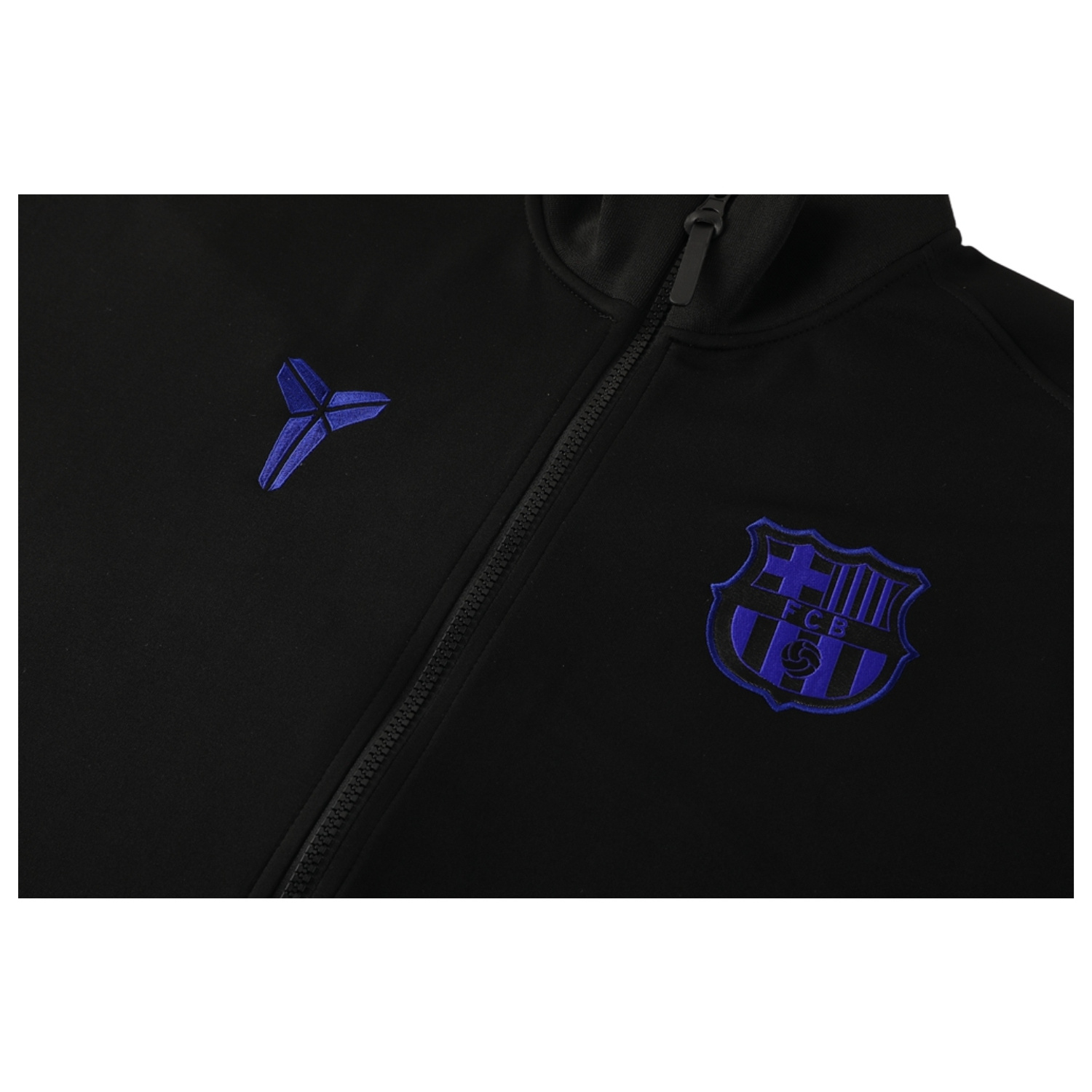 AlphaJersey-Barcelona 25-26 Jacket Training Tracksuit - Black top & Black Pants
