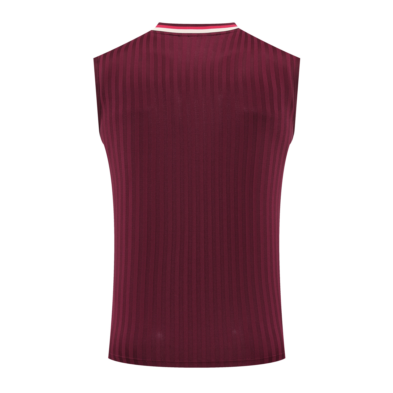AlphaJersey-Bayern Munich 25-26 Vest Training Set - Wine Red Lines Vest & Wine Red Lines Shorts