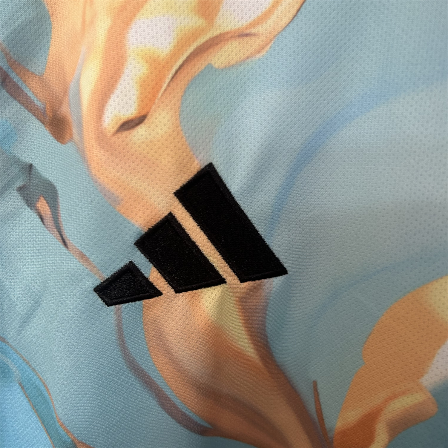 AlphaJersey-Argentina 25-26 Blue and Gold Marble Pattern Special Jersey - Fans Version