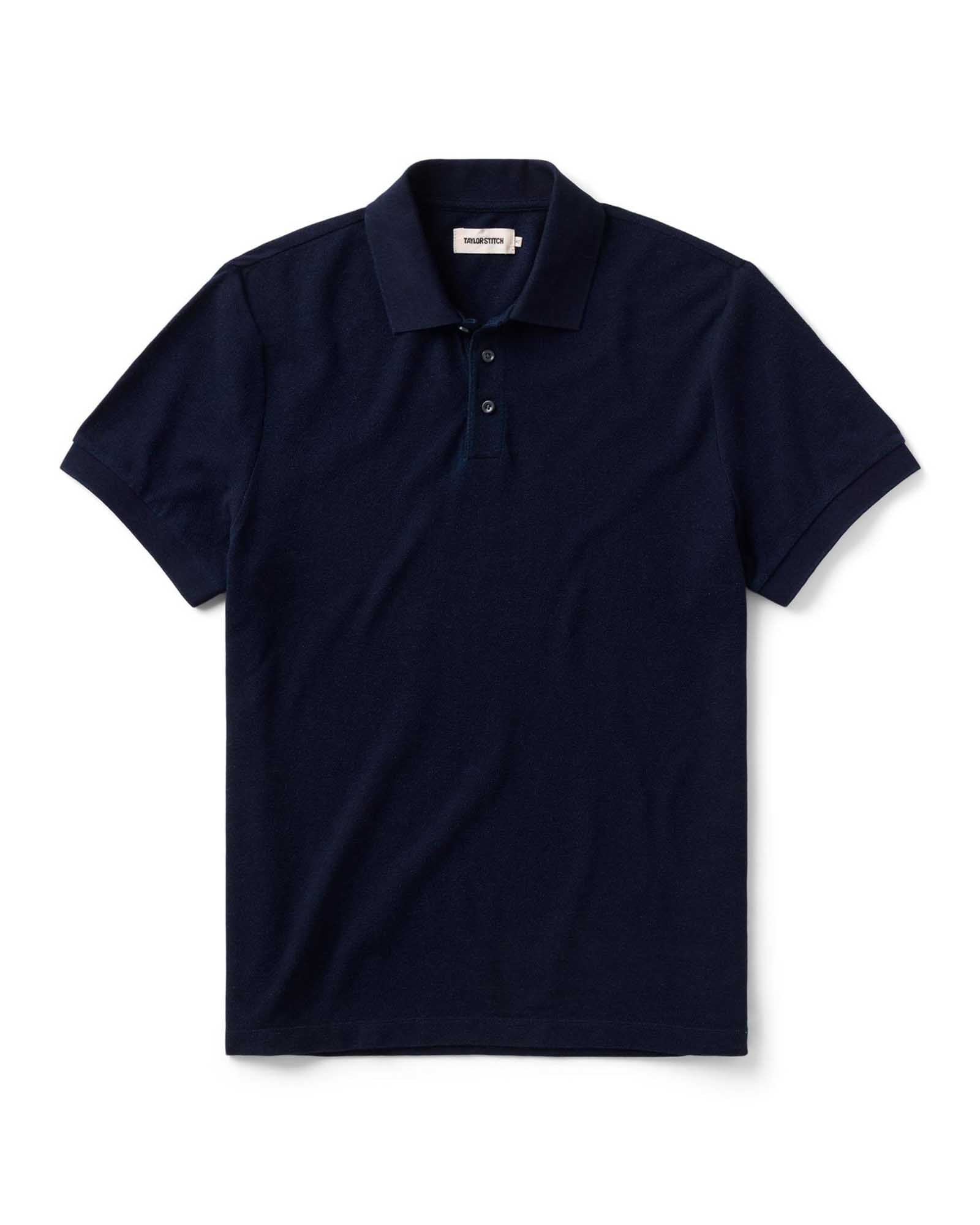 The Pacific Polo in Rinsed Indigo Pique | Modern Menswear by yycbvcnbmmnbm