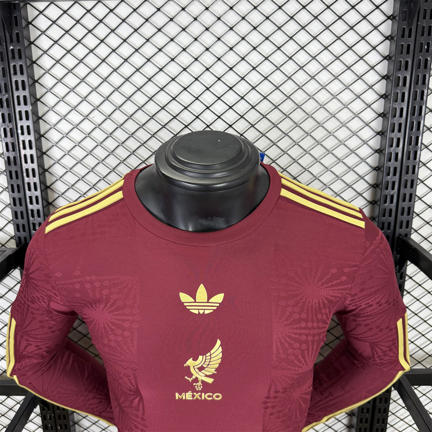 AlphaJersey-Mexico 2025 Gold Cup Red Long Sleeves Jersey - Player Version
