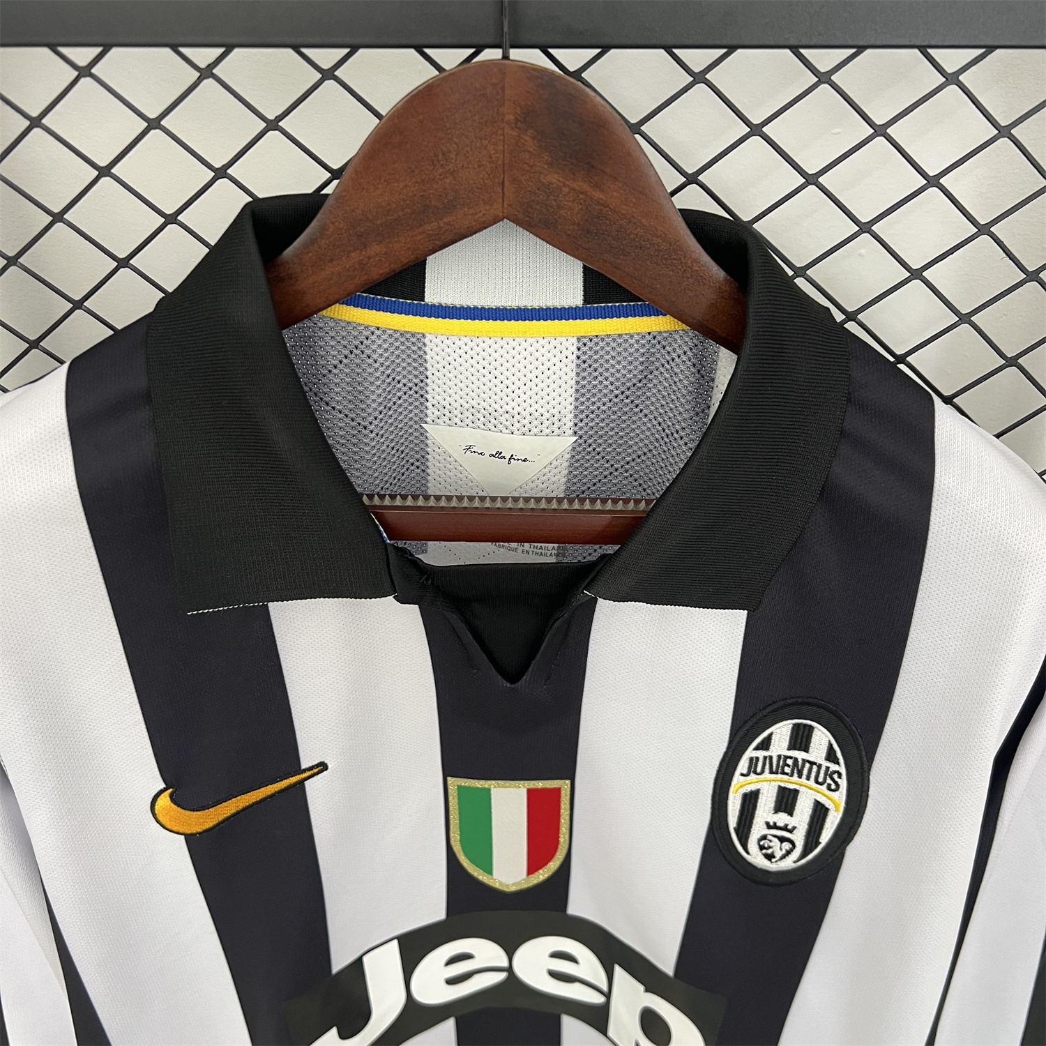 AlphaJersey-Retro Juventus 2014-15 Home Long Sleeves Jersey
