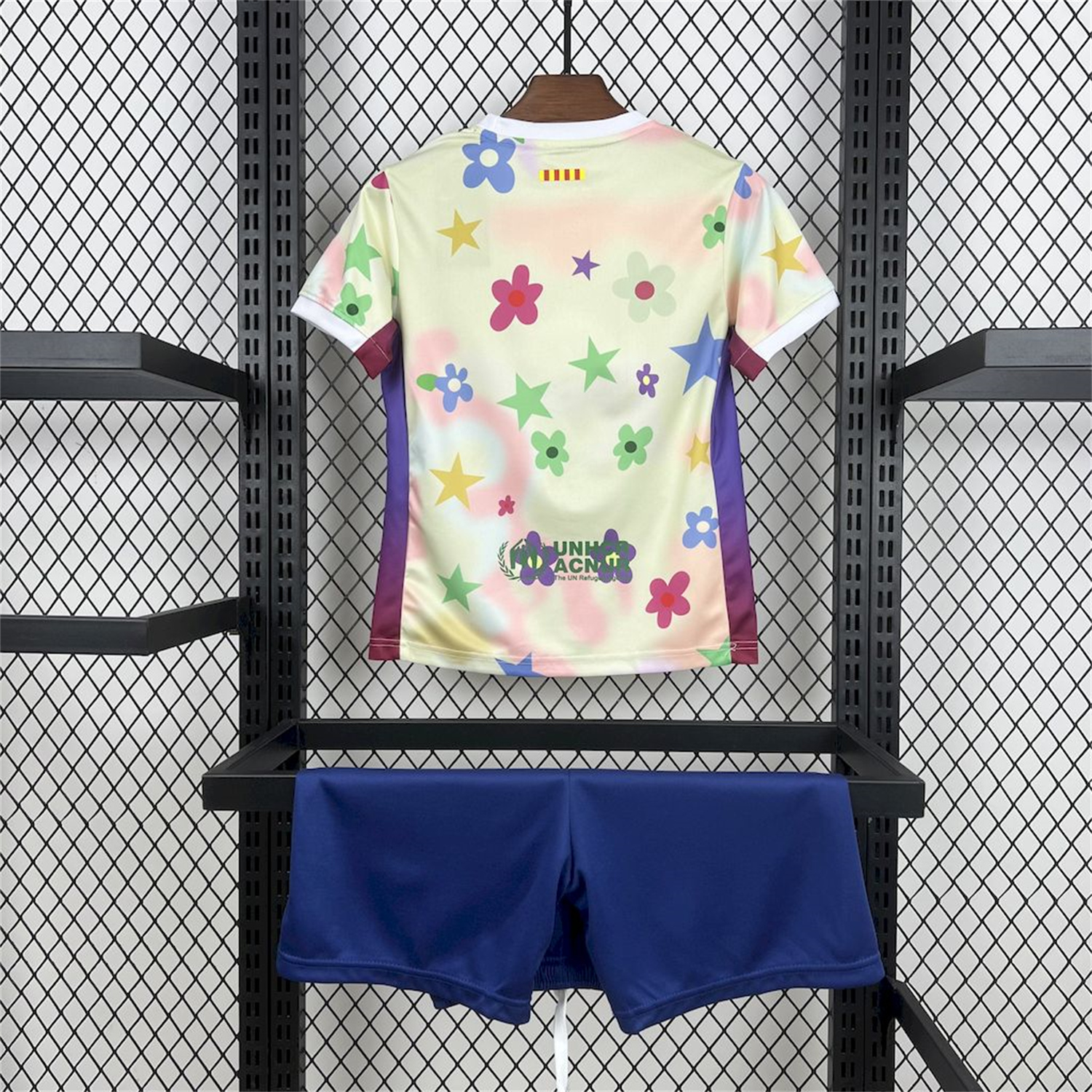 AlphaJersey-Barcelona 25-26 Stars And Flowers Pink Special Kids Kit