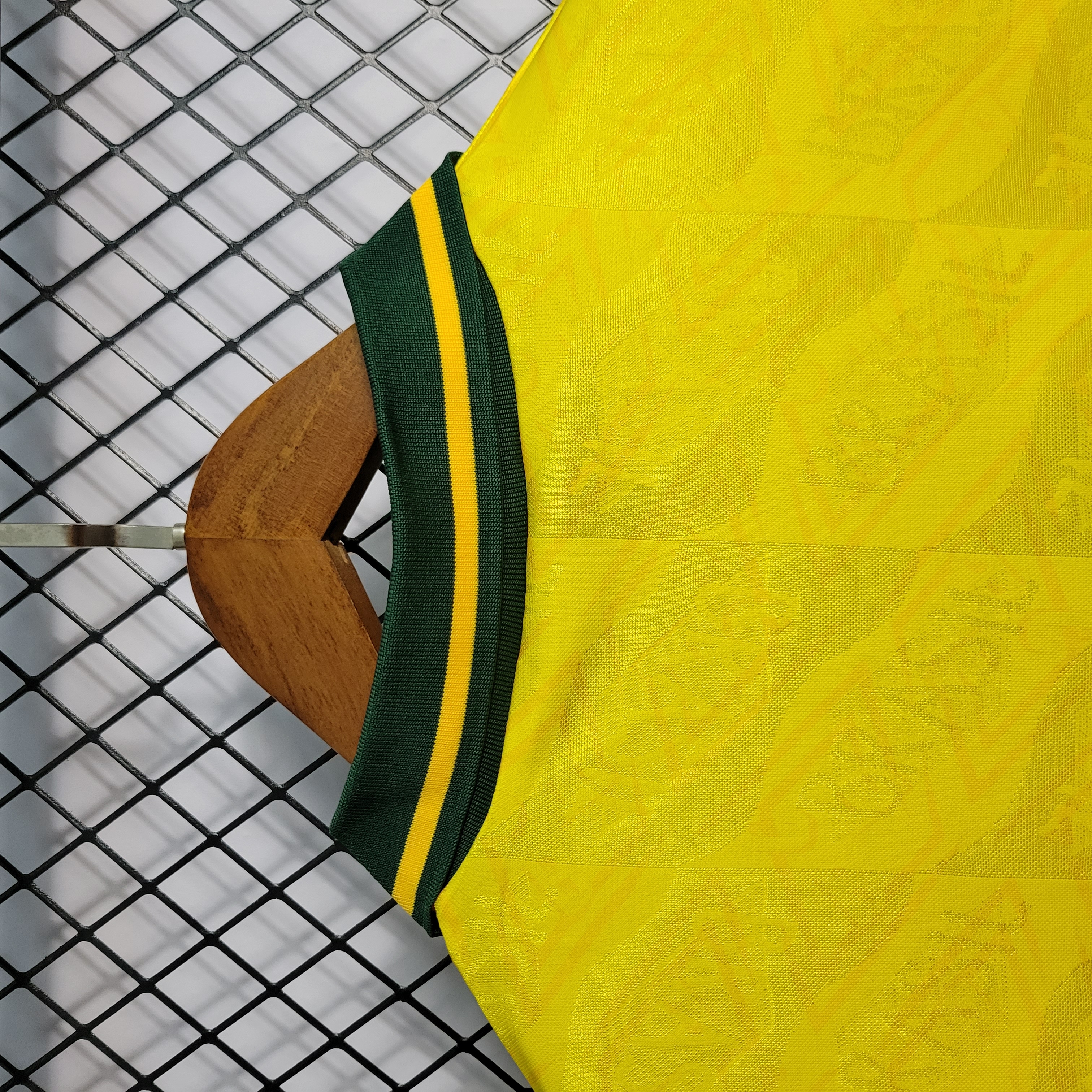 AlphaJersey-Retro Brazil 1991-93 Home Stadium Jersey