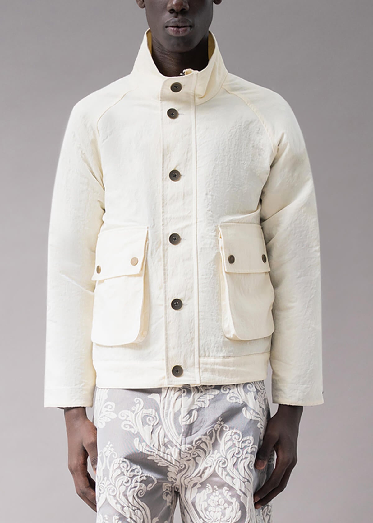 Reversible Hand Loom Jacquard Jkt | Modern Menswear by yycbvcnbmmnbm