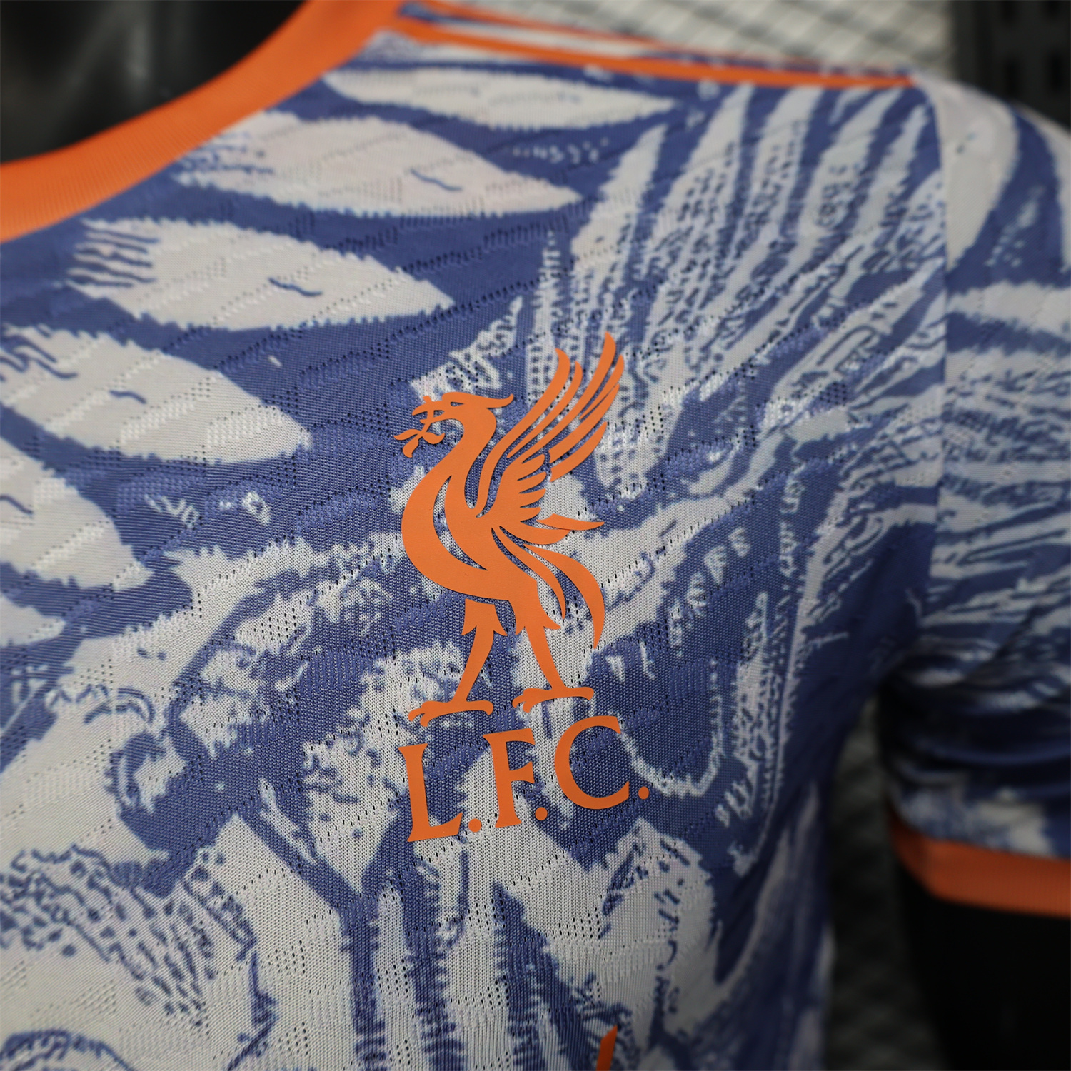 AlphaJersey-Liver.pool 25-26 Orange and Blue Liver.pool Bird Special Edition Jersey - Player Version