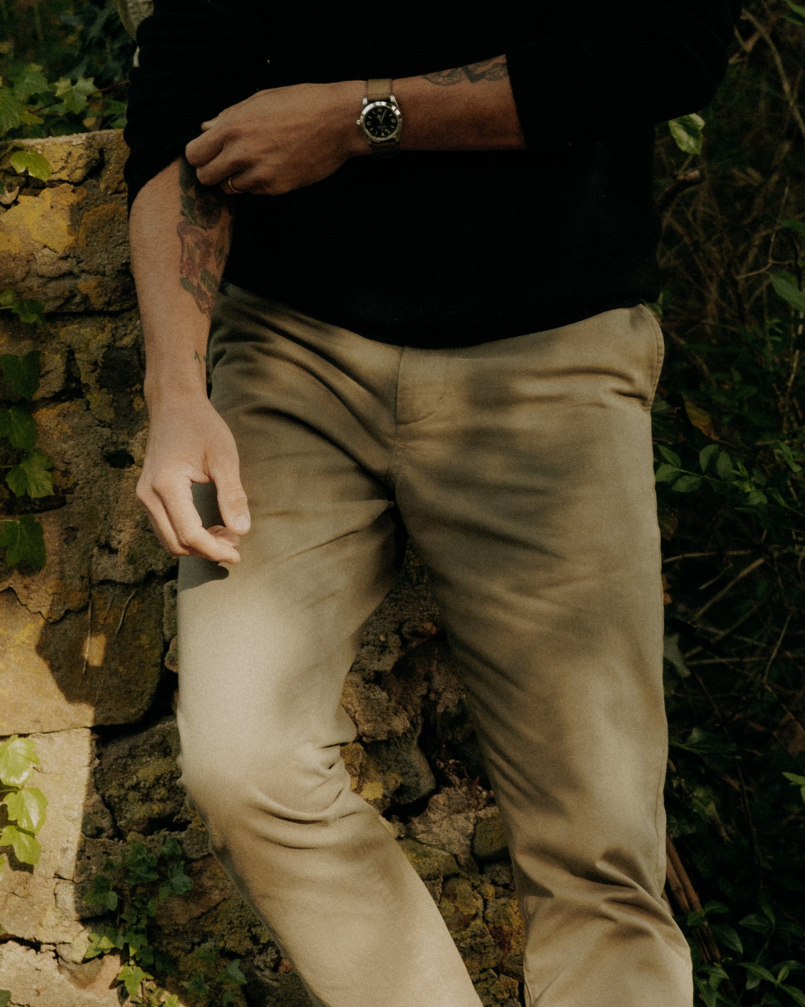 The Democratic Foundation Pant in Organic Smoked Olive | Modern Menswear by yycbvcnbmmnbm
